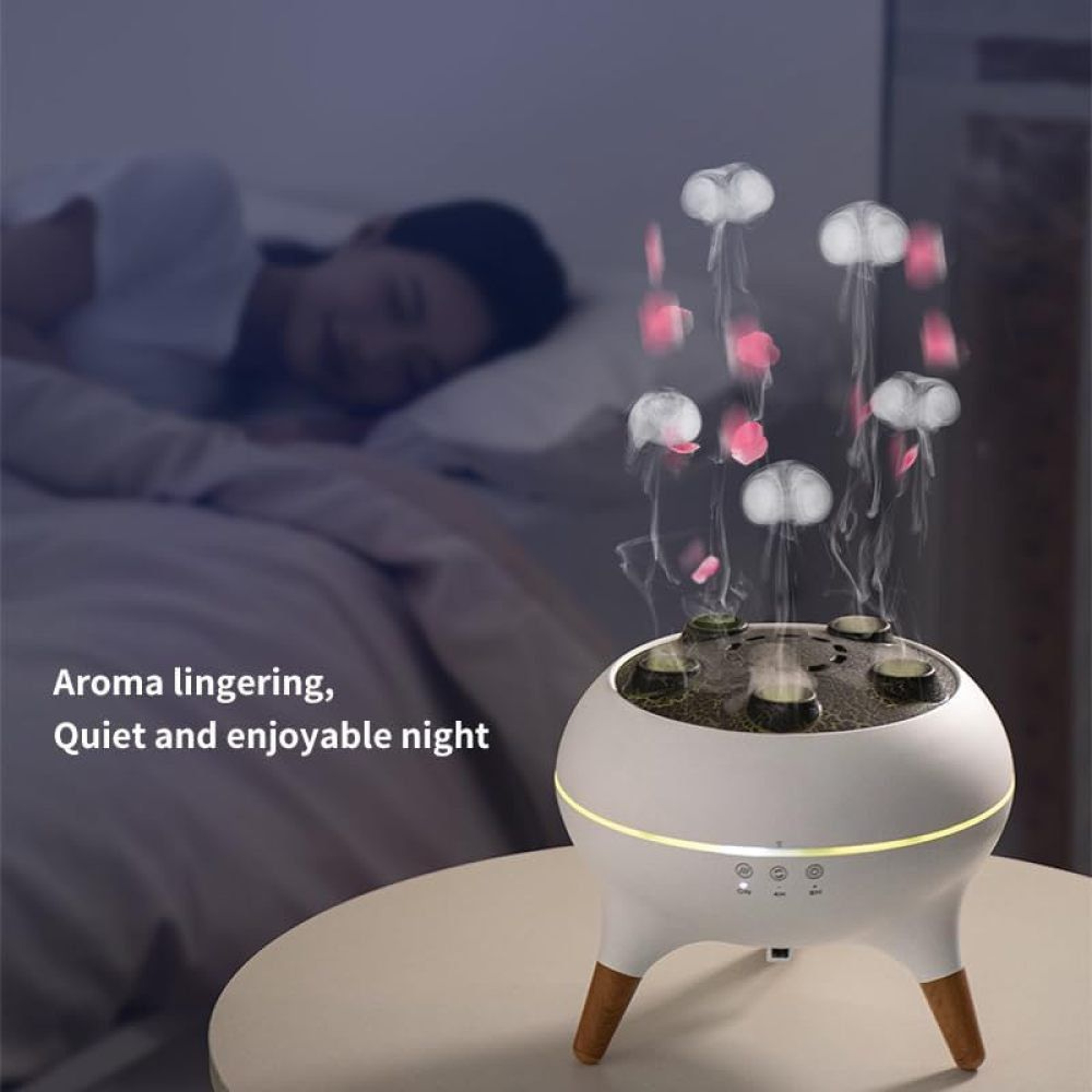 250ml Jellyfish Essential Oil Diffuser With Remote And 7 Color Lights 6