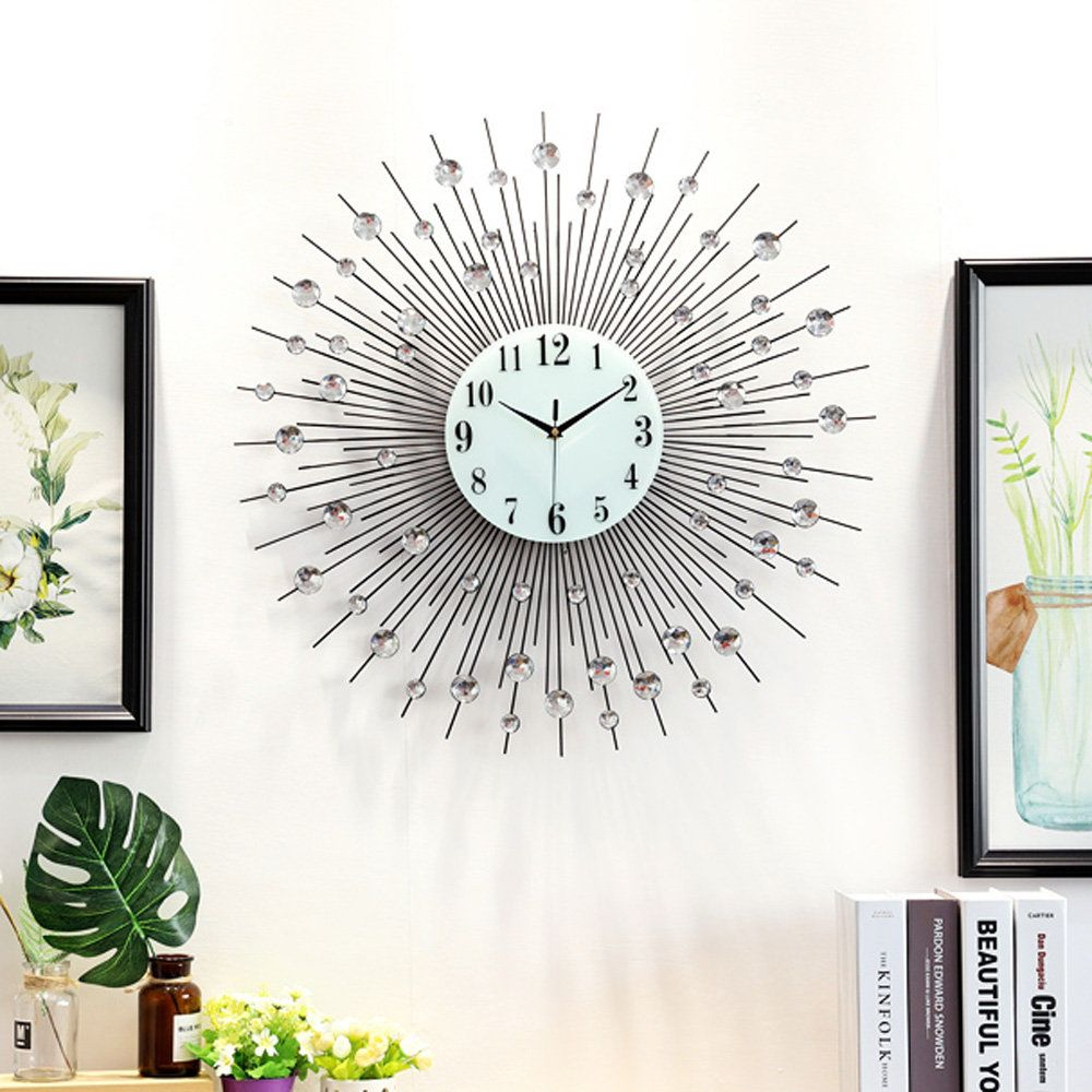 Cesear 2362 Inch Large Wall Clock Modern Silent Decorative Clock 7