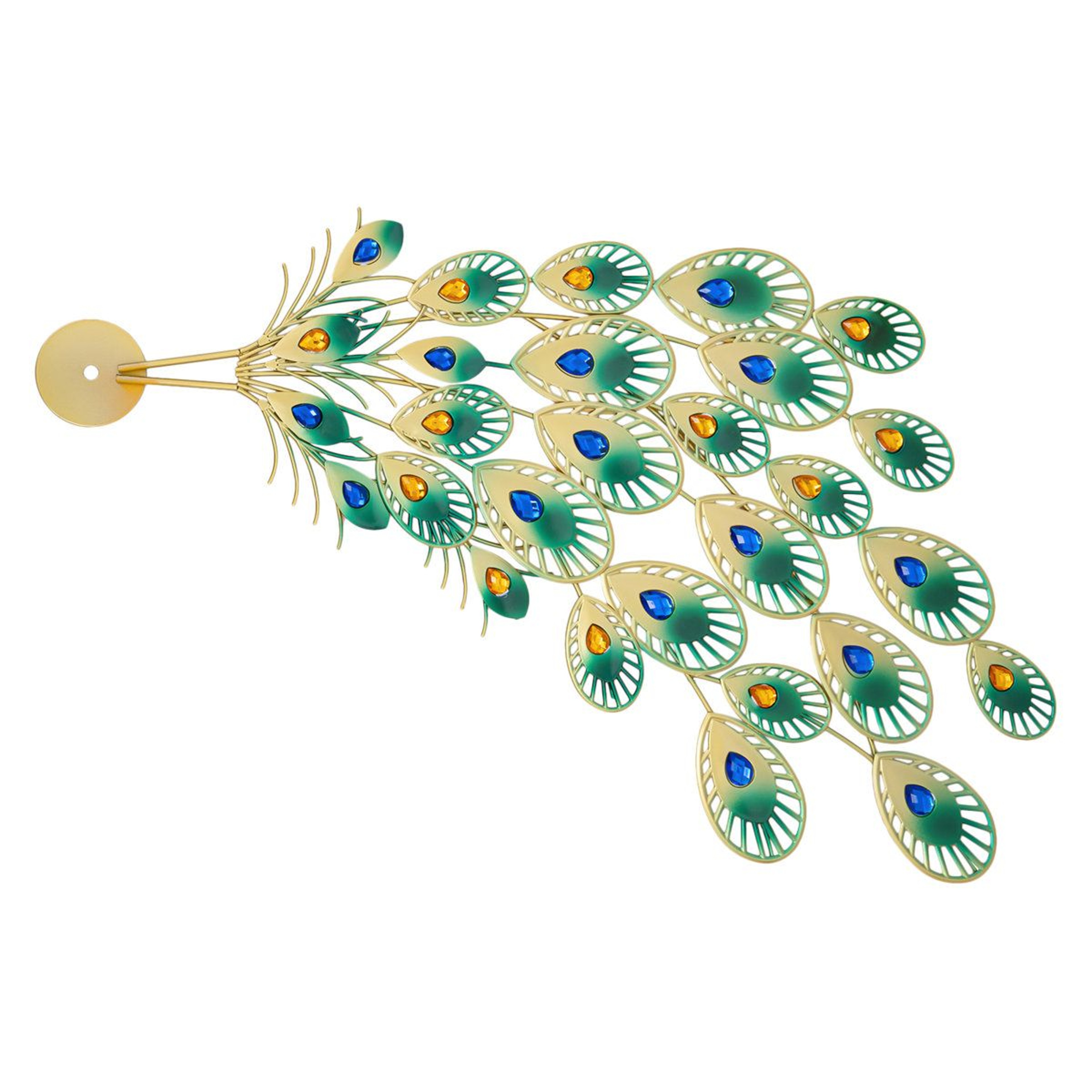 Modern Gold Wall Clock With Silent Quartz Movement And Crystal Accents 4
