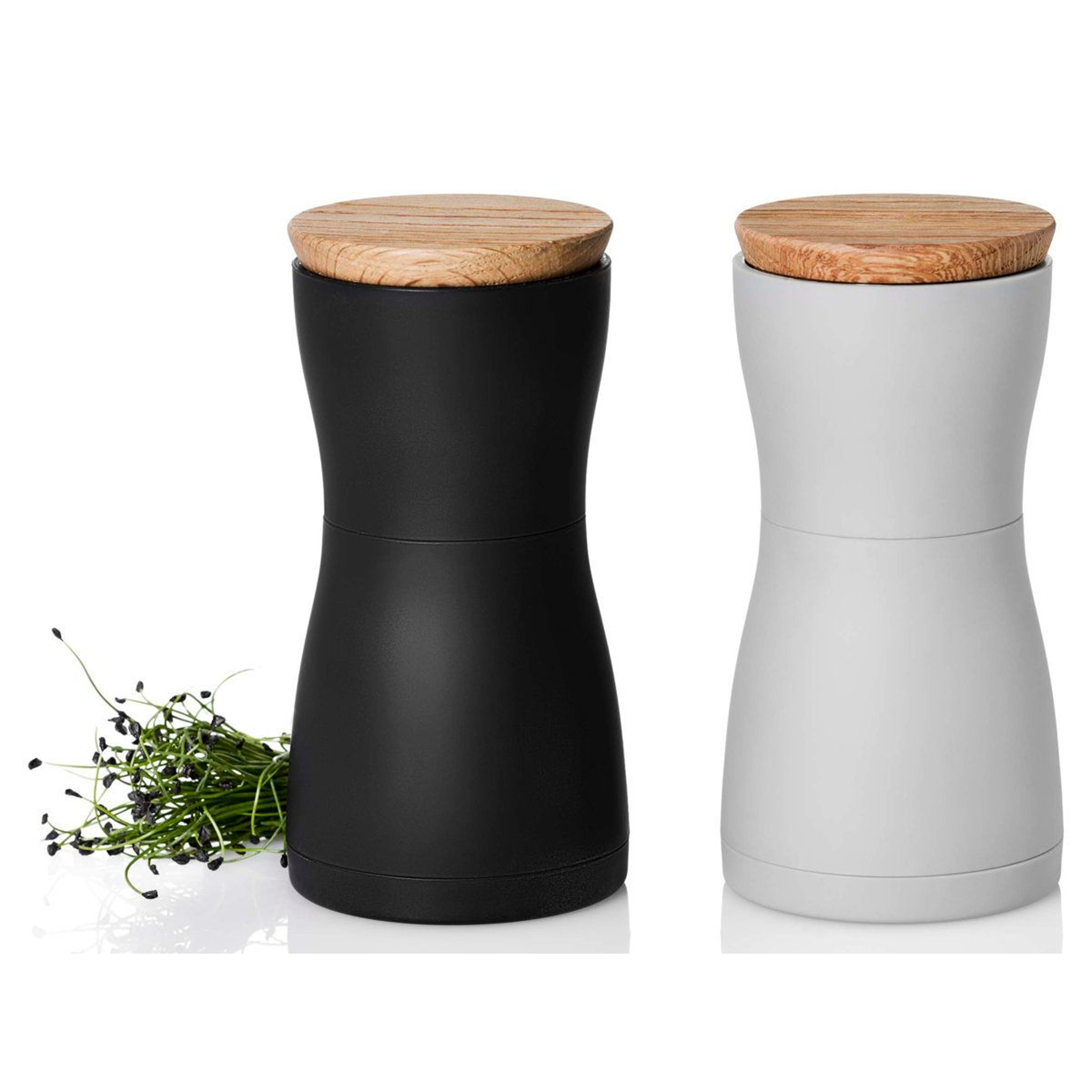Twin Salt And Pepper Grinder Set With Adjustable Ceramic Mills 5
