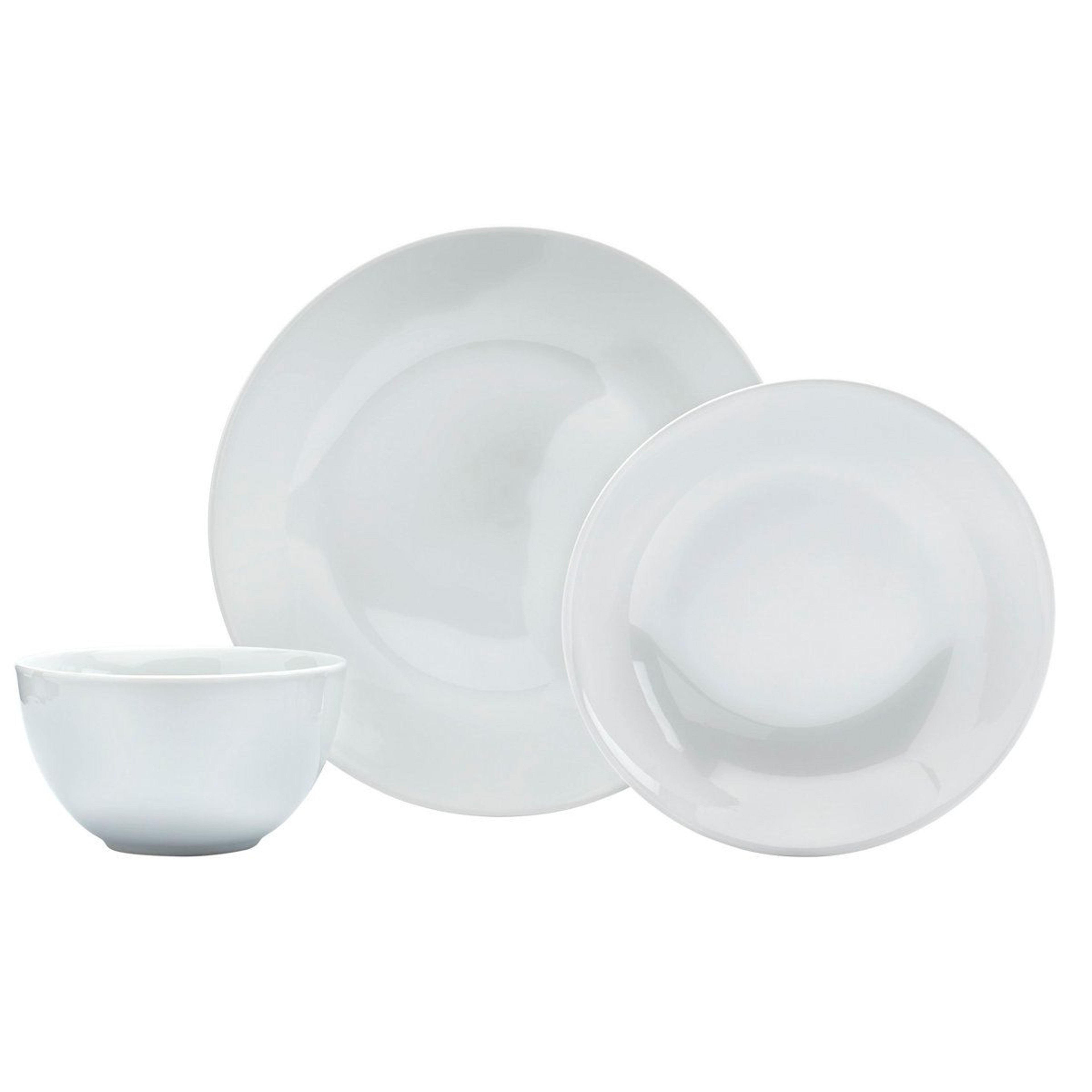 Denmark 12 Piece Porcelain Dinnerware Set For 4 With Stackable Plates And Bowls 10