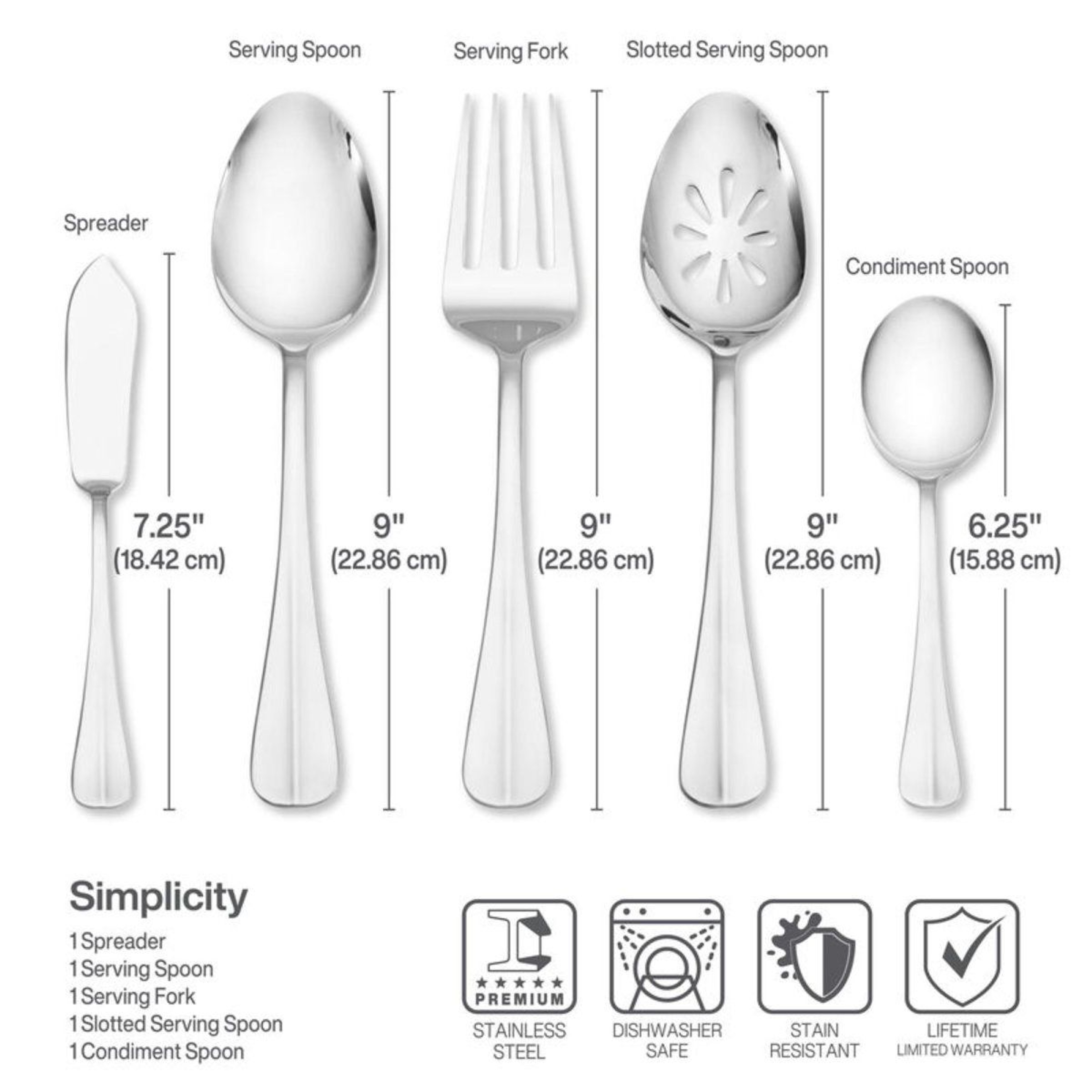 Everyday Simplicity 53 Piece Flatware Set With Steak Knives Service For 8 1