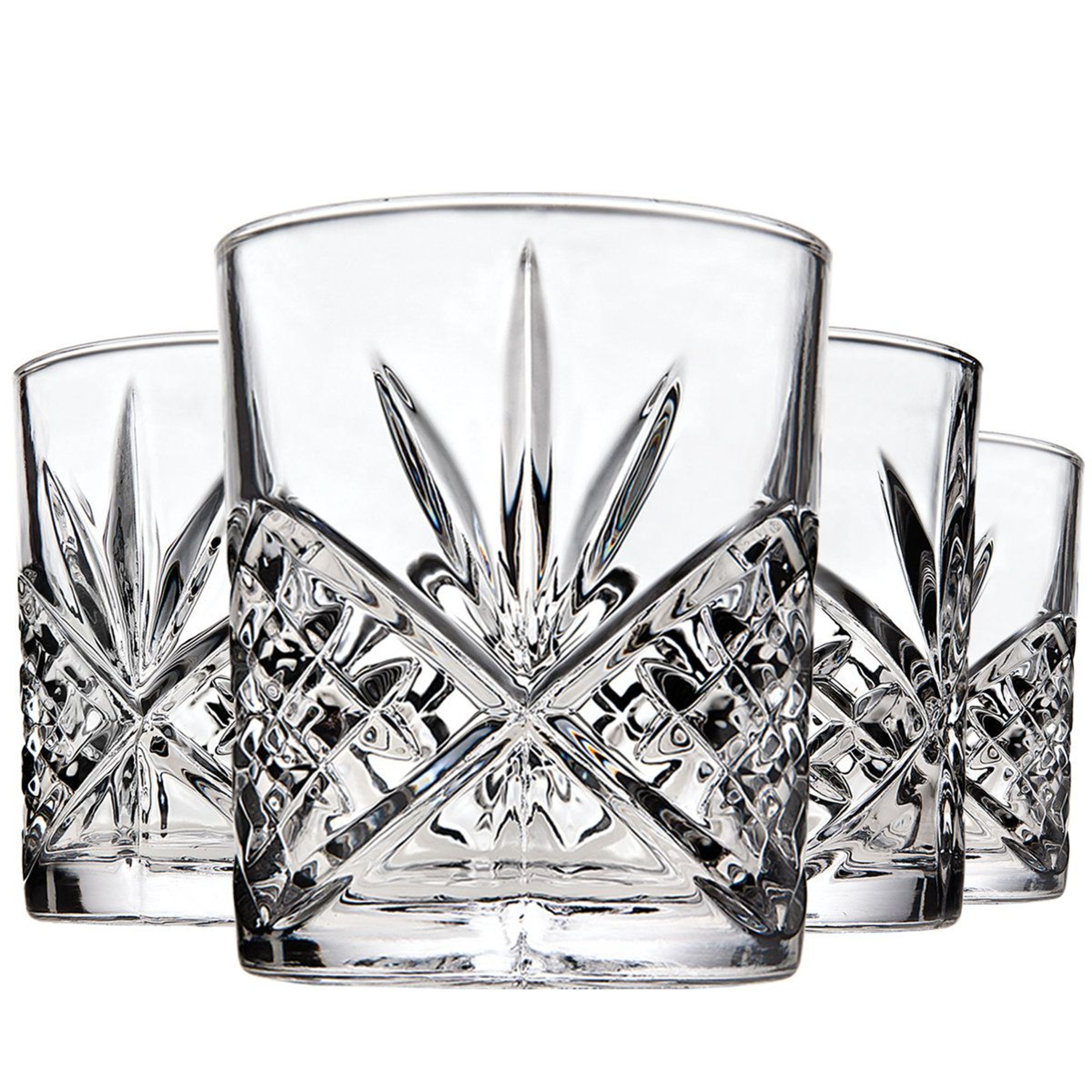 Godinger Dublin Crystal Whiskey Glasses 11 Oz Set Of 4 Double Old Fashioned Glasses 3