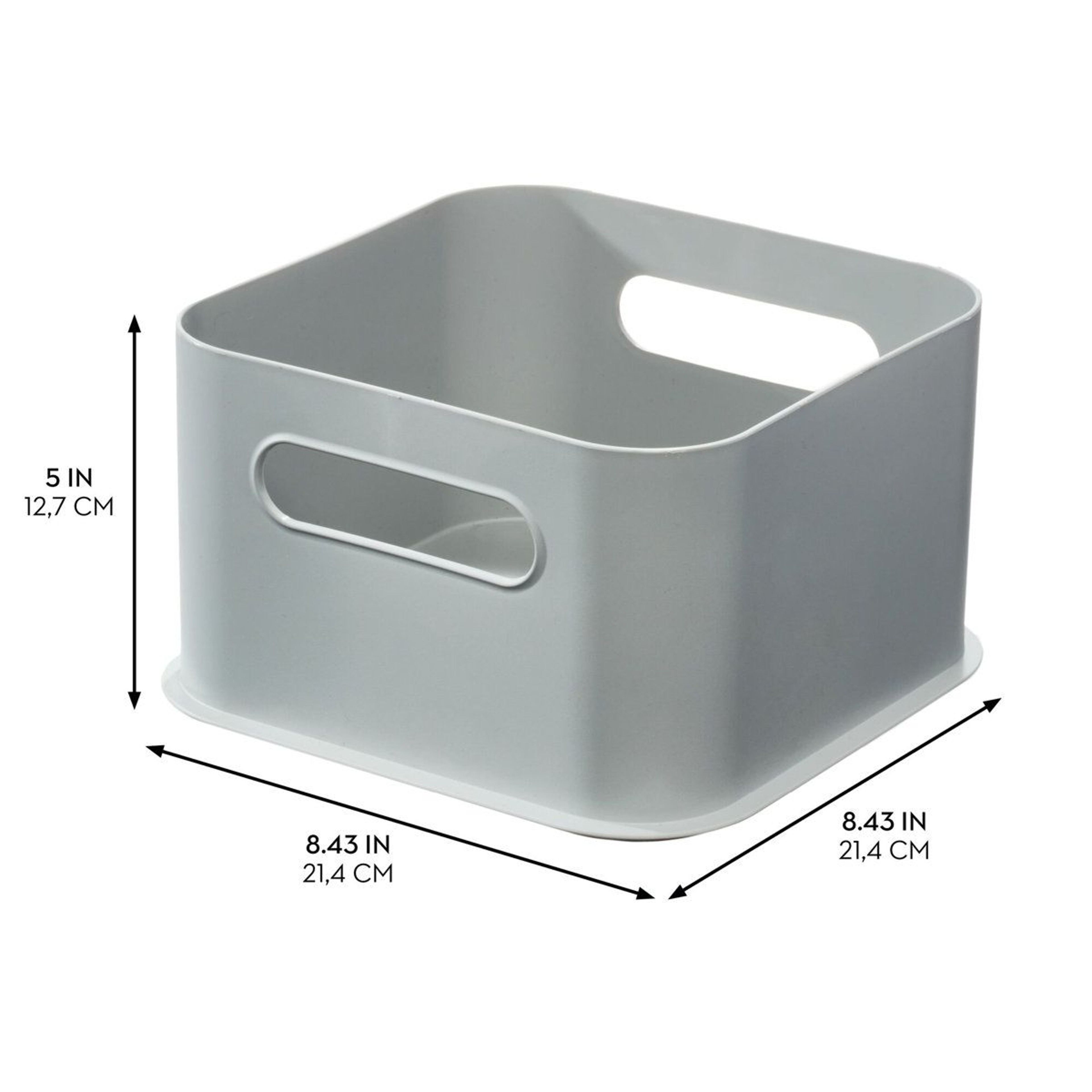 Stackable Plastic Storage Bins With Handles  Set Of 4 1