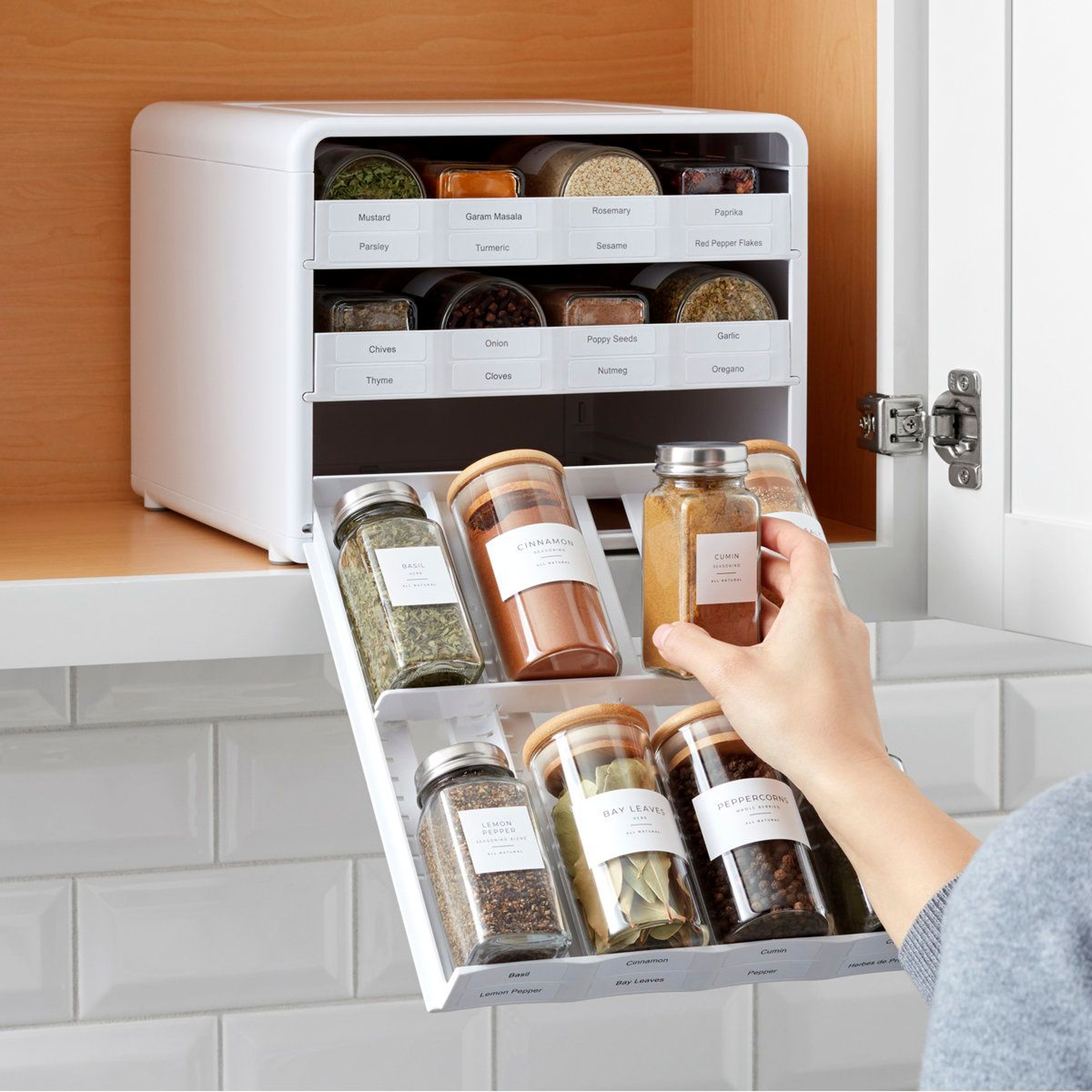 24Bottle Spice Rack Organizer For Pantry And Cabinet Storage 4