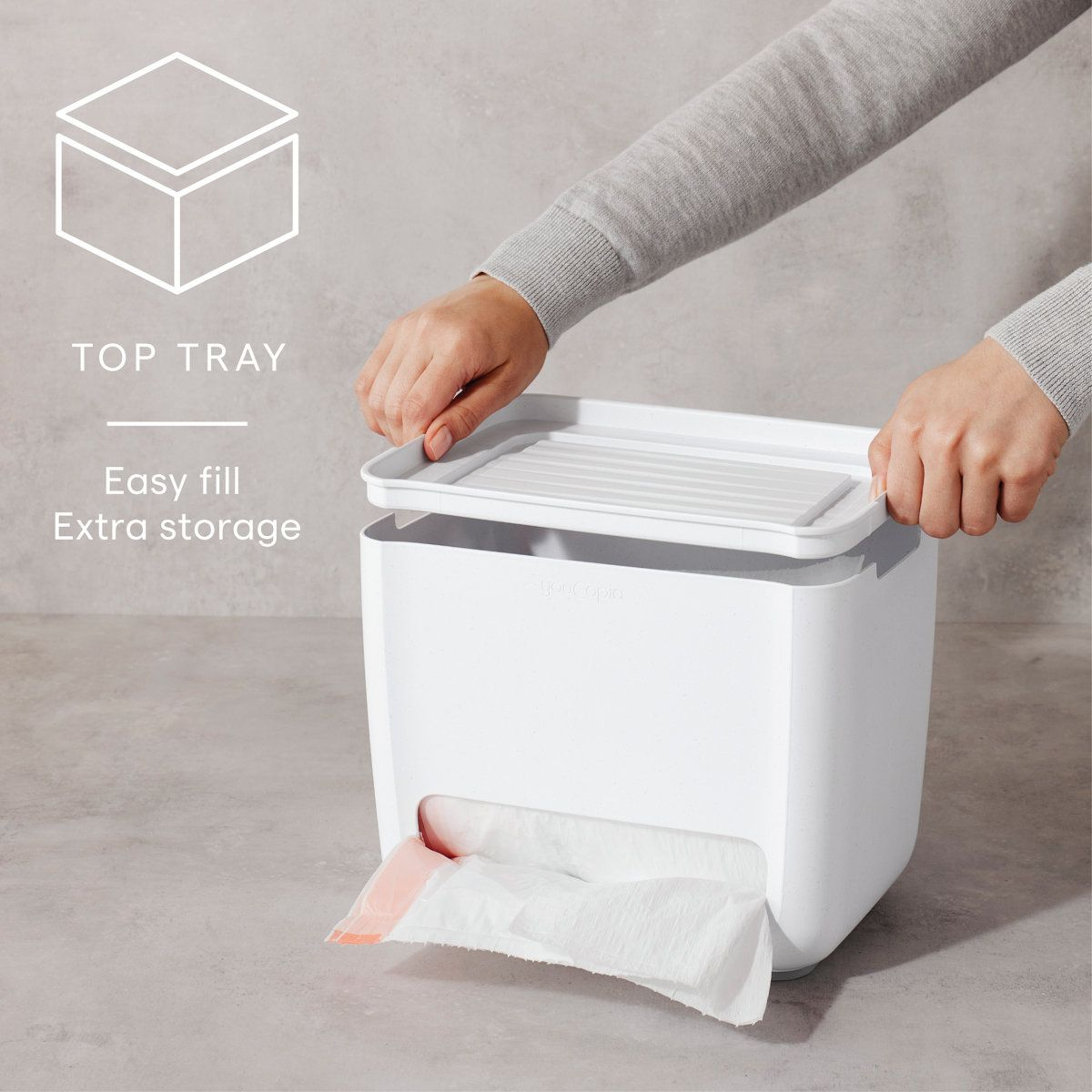 Trash Bag Dispenser  Under Sink Cabinet Organizer 4