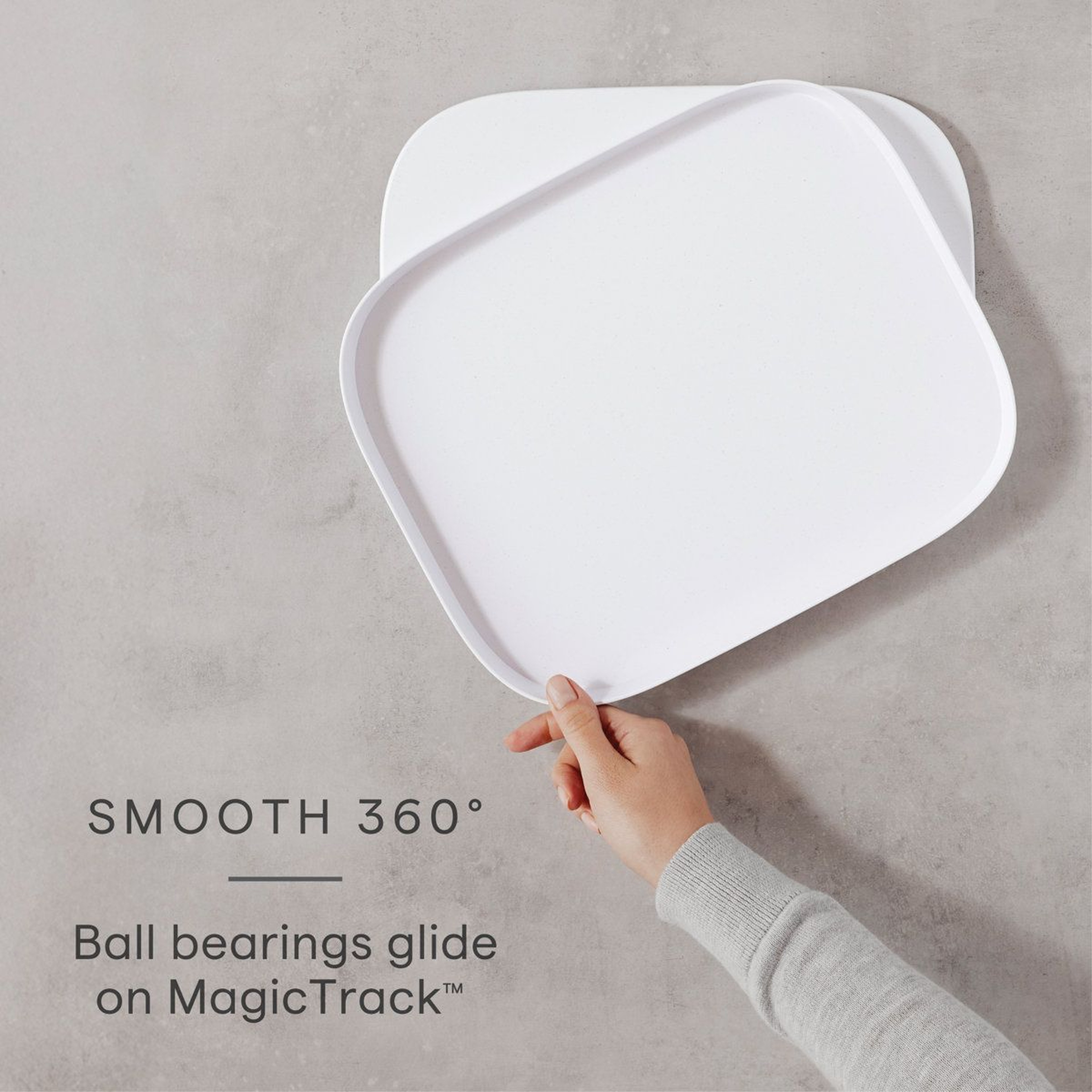 MagicTrack Rectangle Turntable Efficient Cabinet Organizer And Pantry Lazy Susan 2