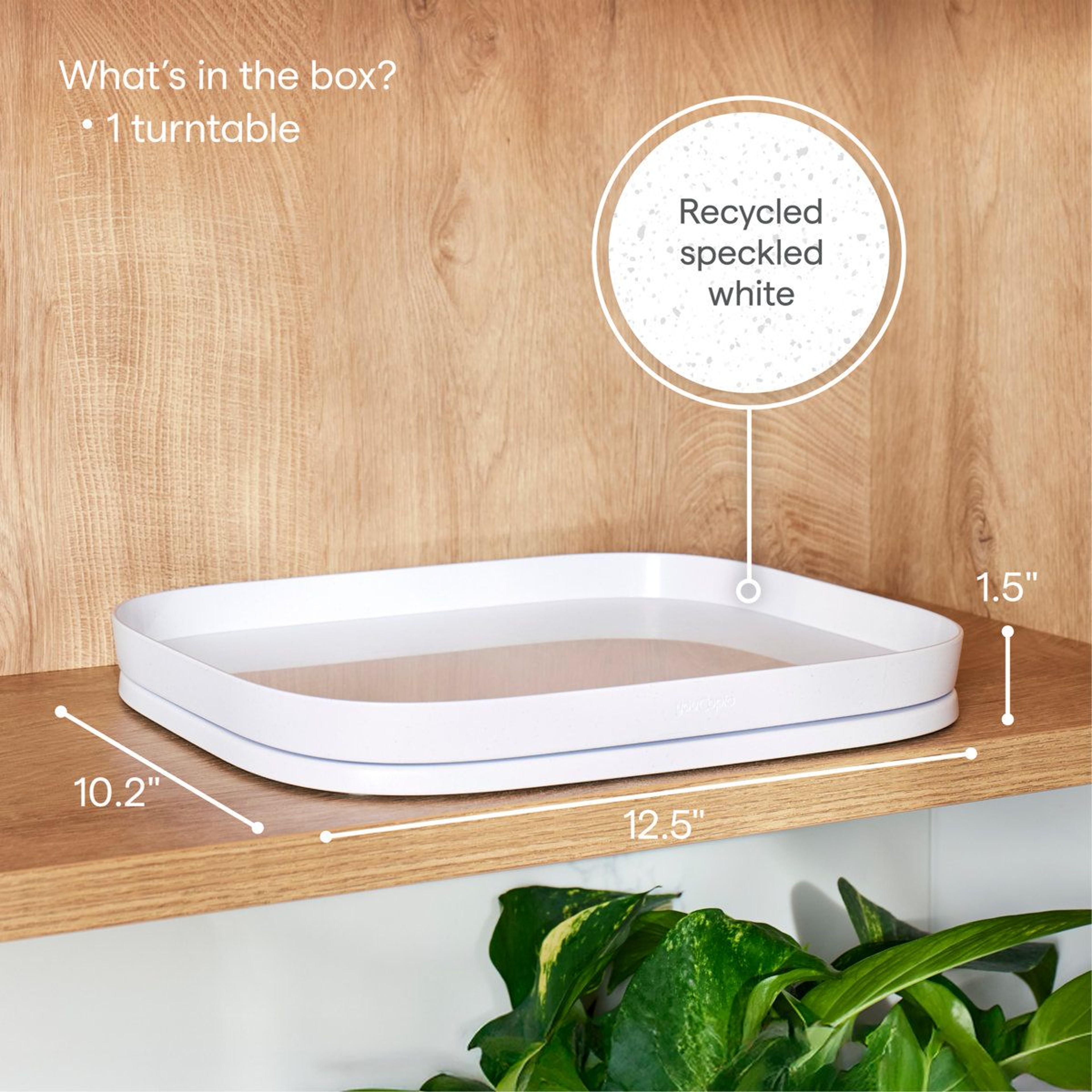 MagicTrack Rectangle Turntable Efficient Cabinet Organizer And Pantry Lazy Susan 3