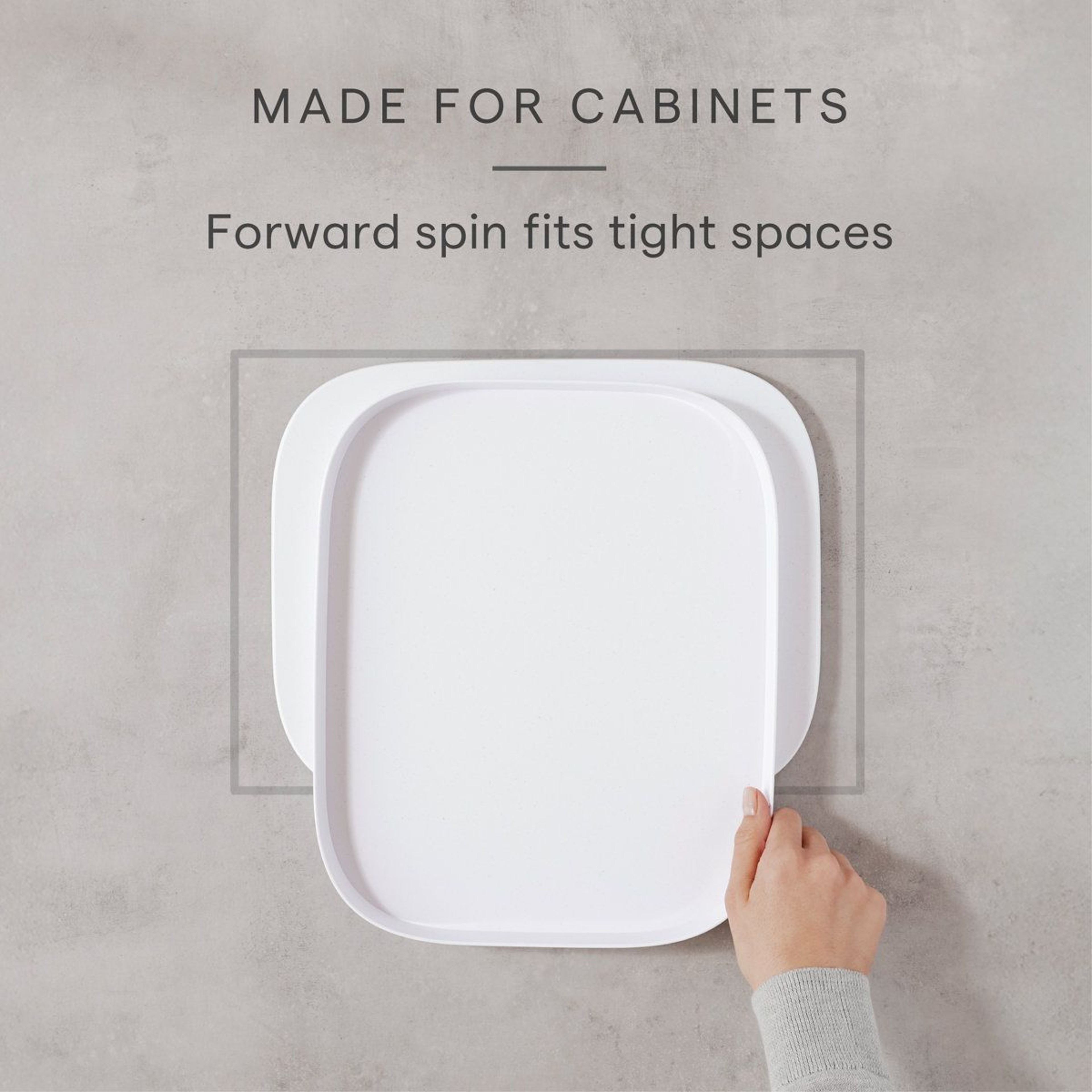 MagicTrack Rectangle Turntable Efficient Cabinet Organizer And Pantry Lazy Susan 5