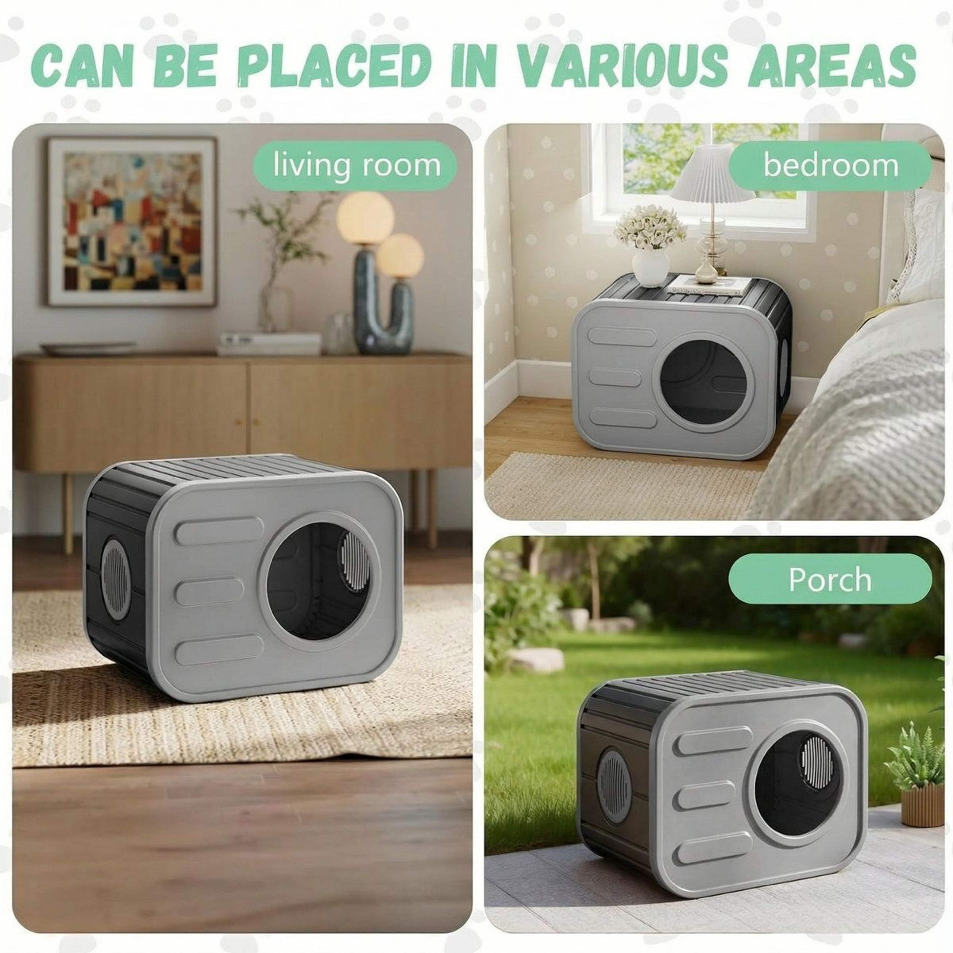 Camera Shaped Outdoor Cat House Weatherproof Resin Cat Shelter With Cushion For Indoor  Outdoor Use 2