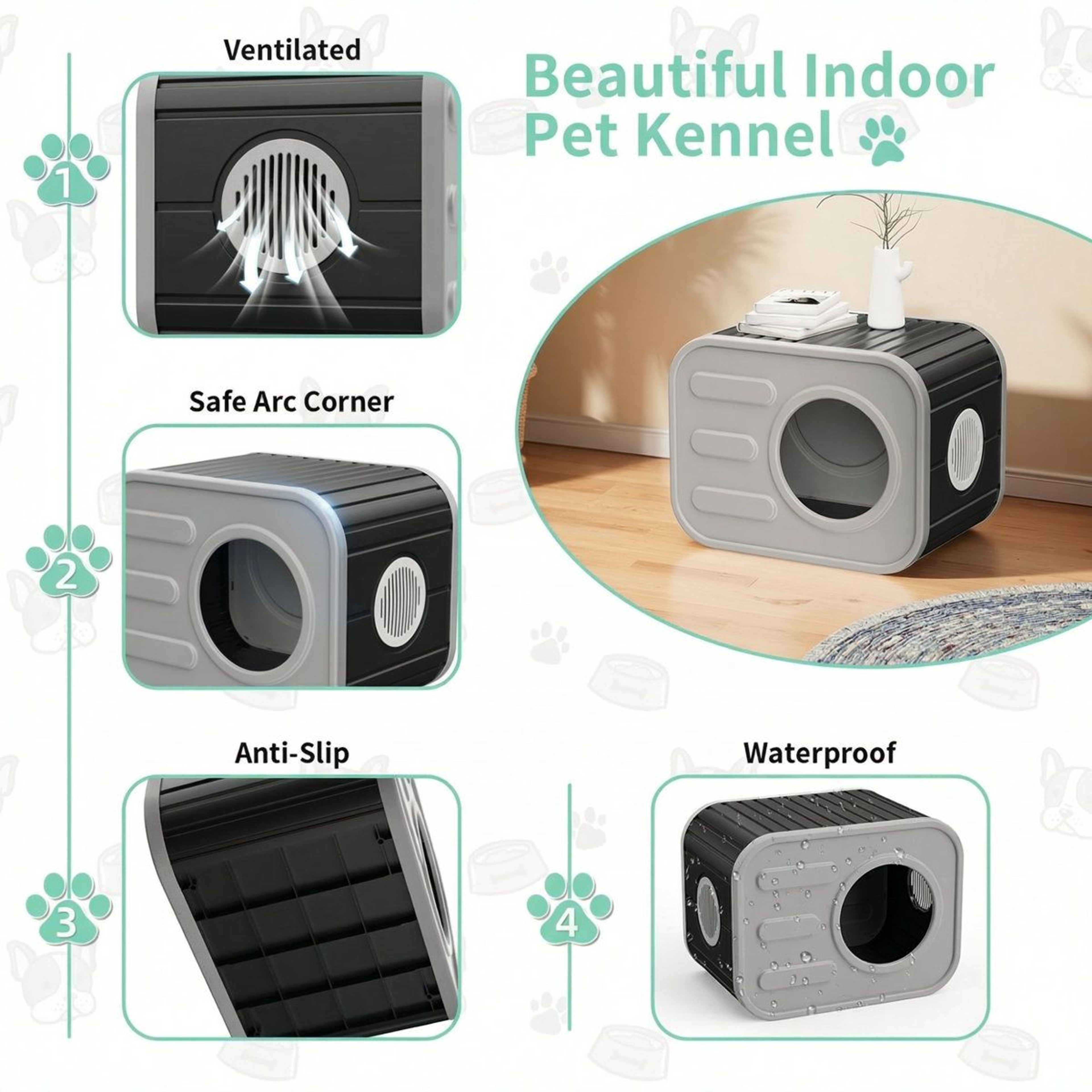 Camera Shaped Outdoor Cat House Weatherproof Resin Cat Shelter With Cushion For Indoor  Outdoor Use 3