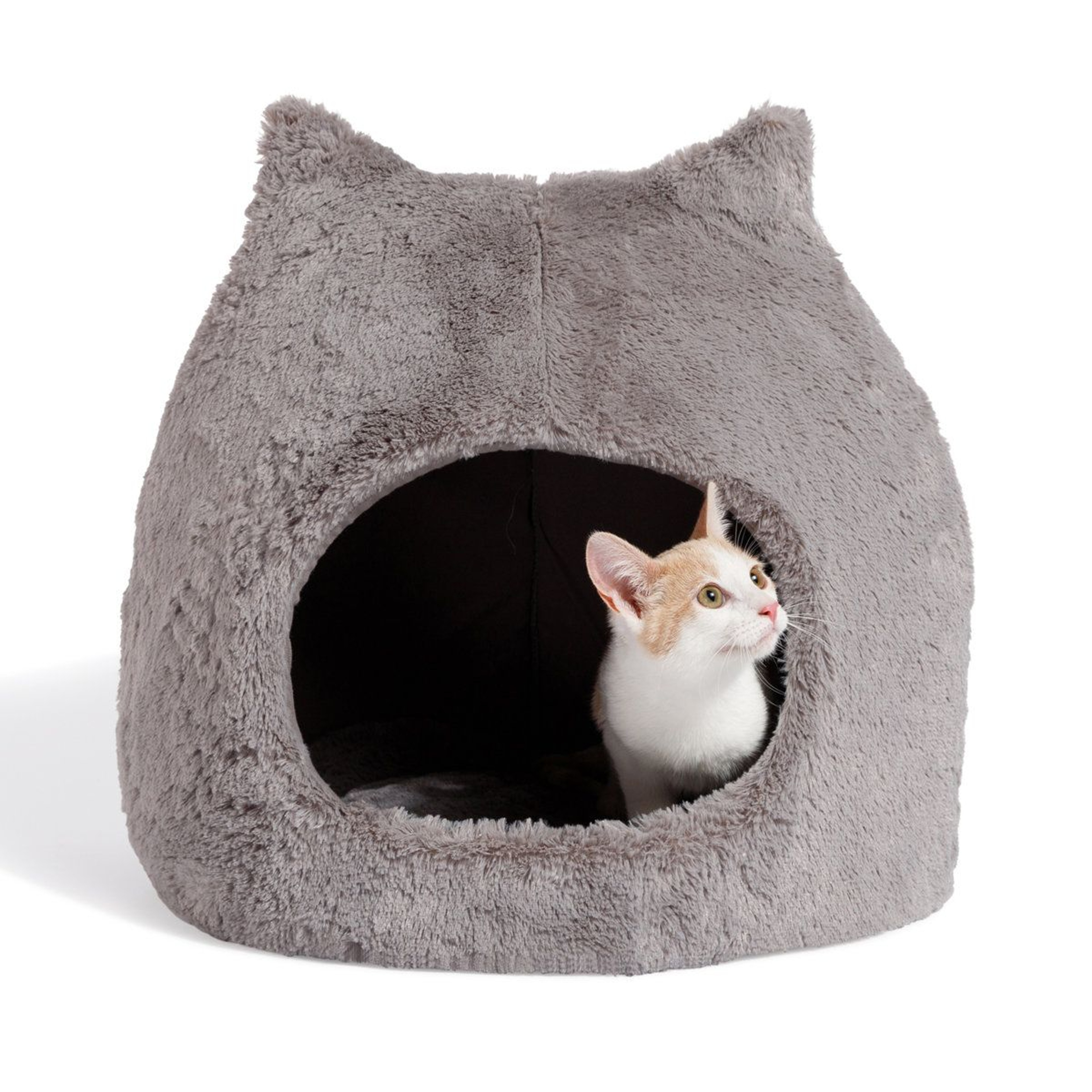Fur Meow Hut Hooded Cat Hideaway Hut And Cozy Pet Bed 6