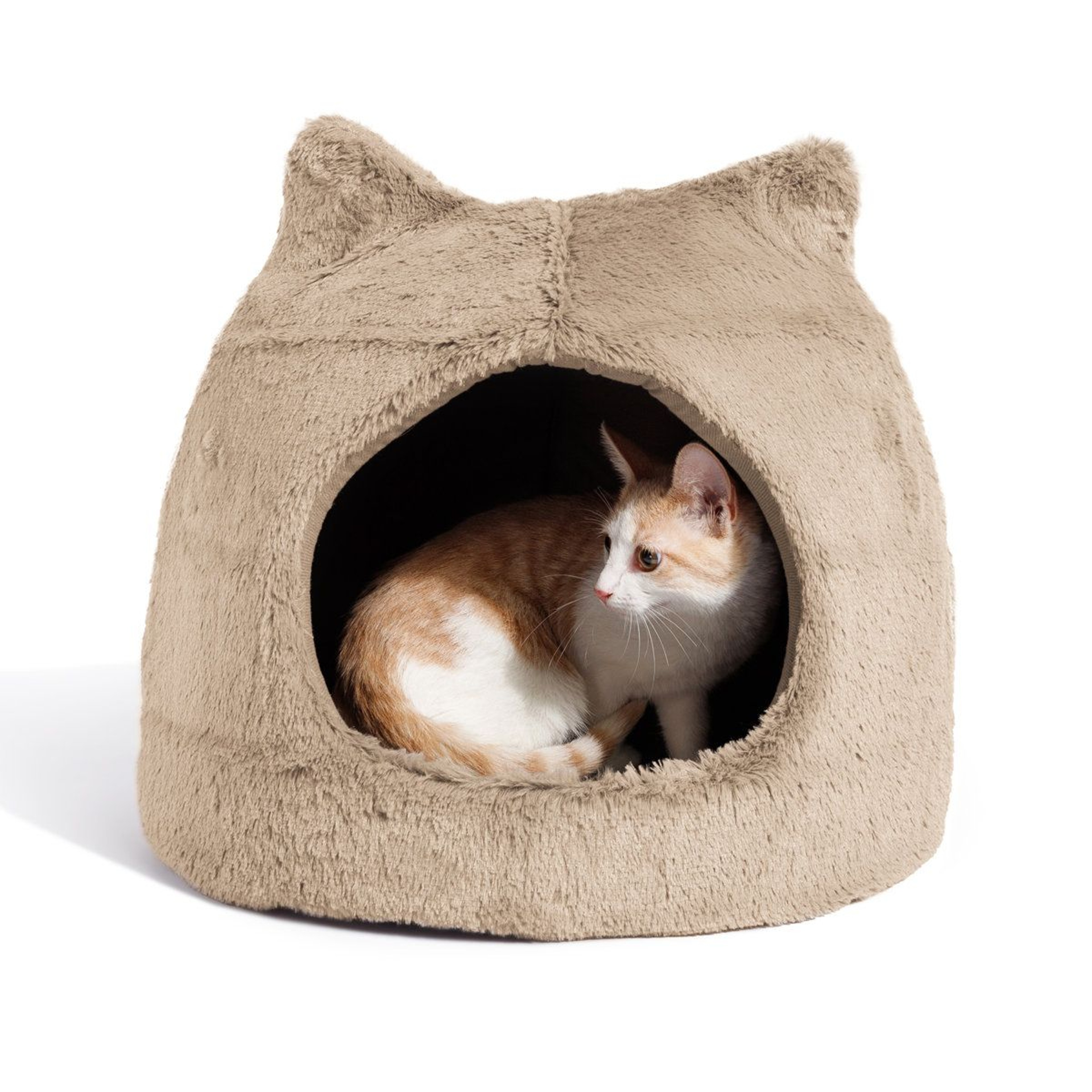 Fur Meow Hut Hooded Cat Hideaway Hut And Cozy Pet Bed 5