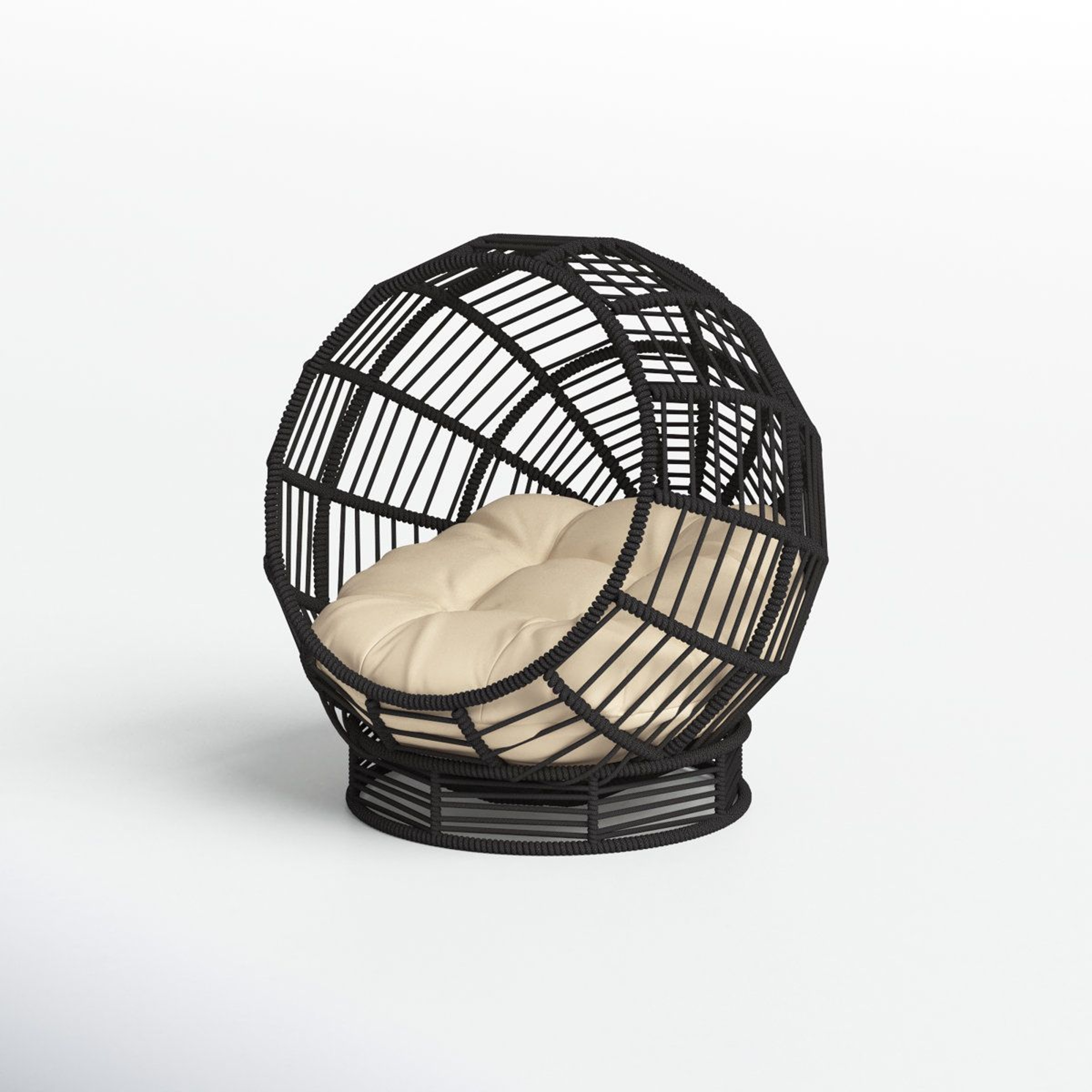 Elevated Cat Hut Woven Indoor Cooling Cat Bed With Plush Cushion 1