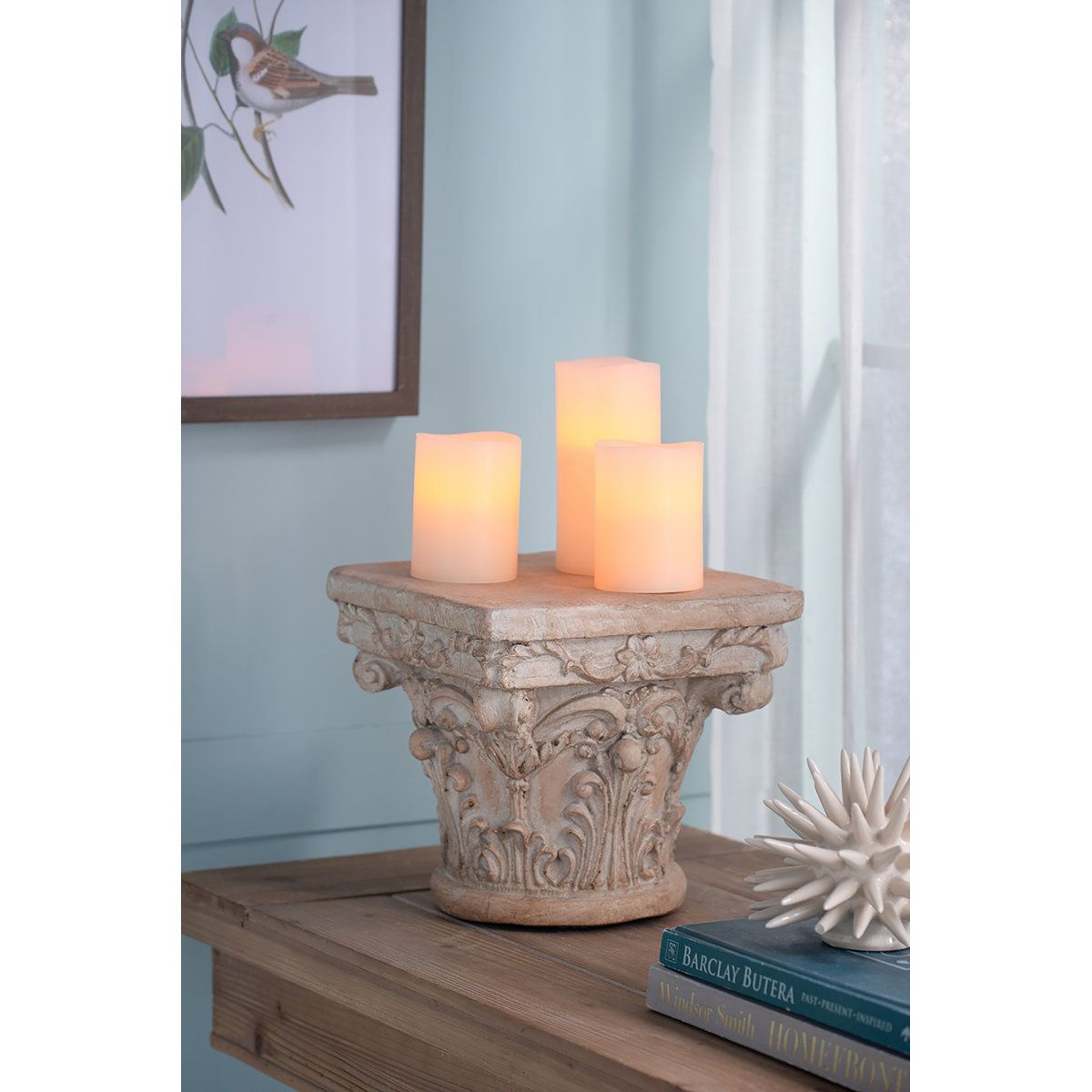 Roman Style Outdoor Pedestal Stand  Decorative Garden Column 4