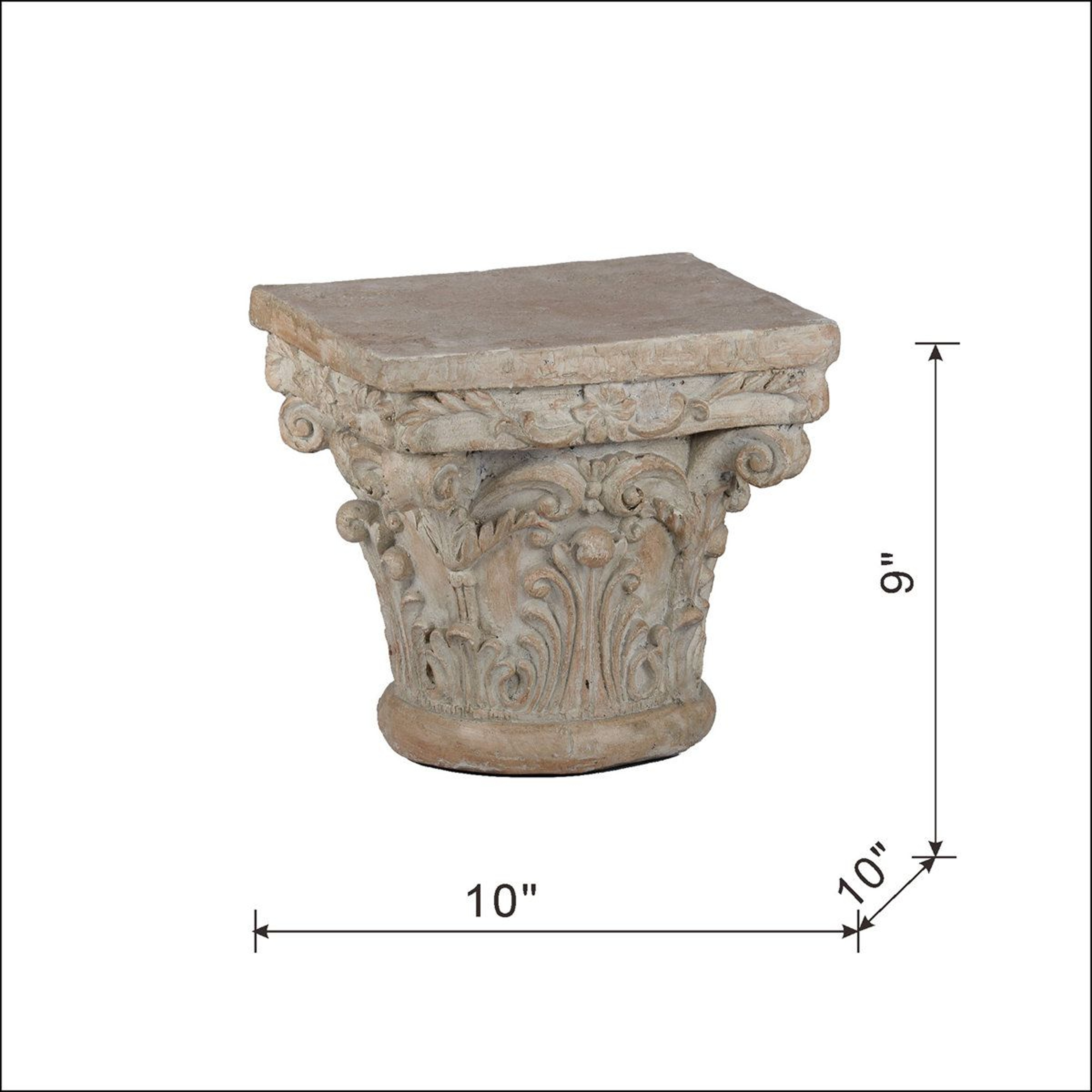 Roman Style Outdoor Pedestal Stand  Decorative Garden Column 7