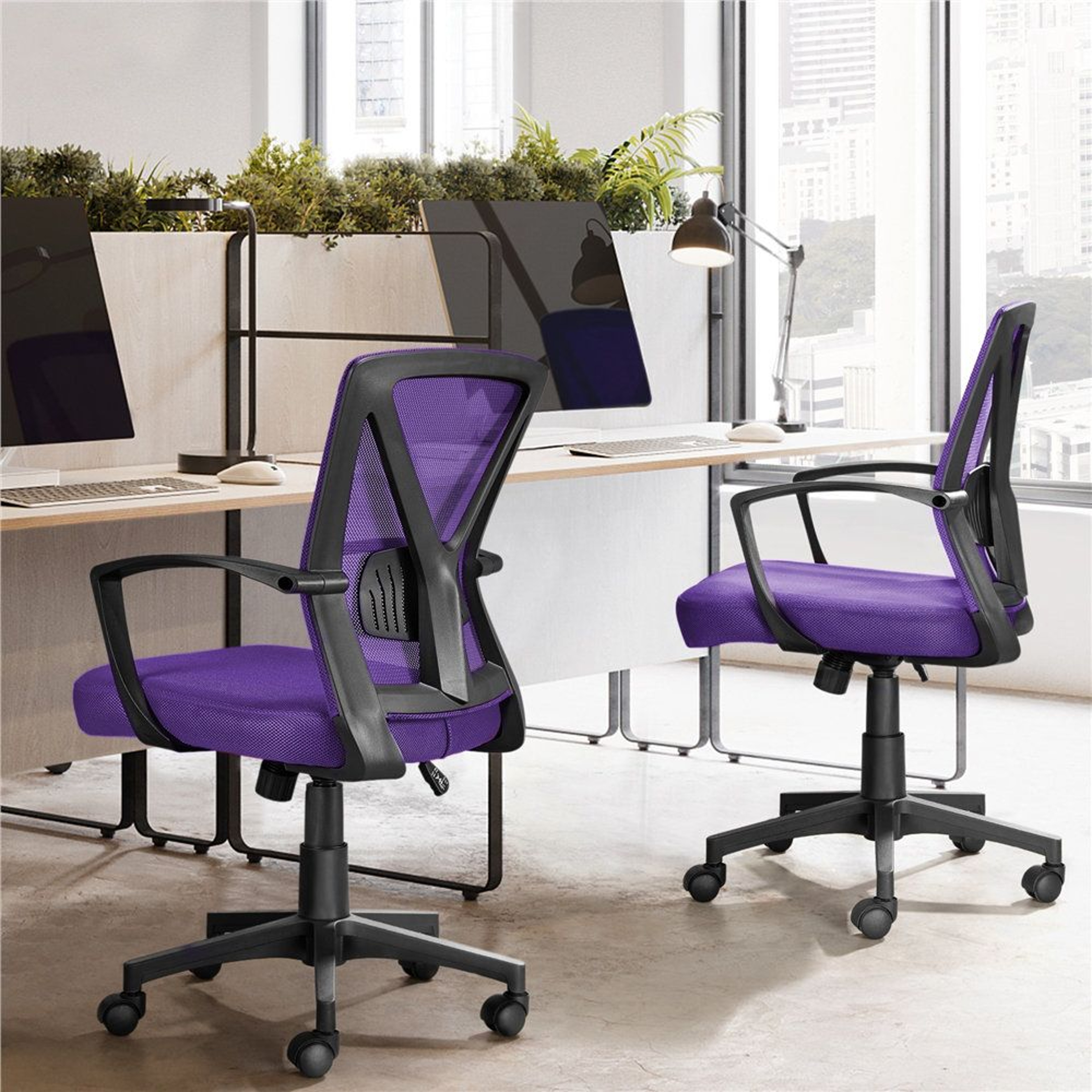 Mesh Office Chair With Lumbar Support And Adjustable Tilt 1