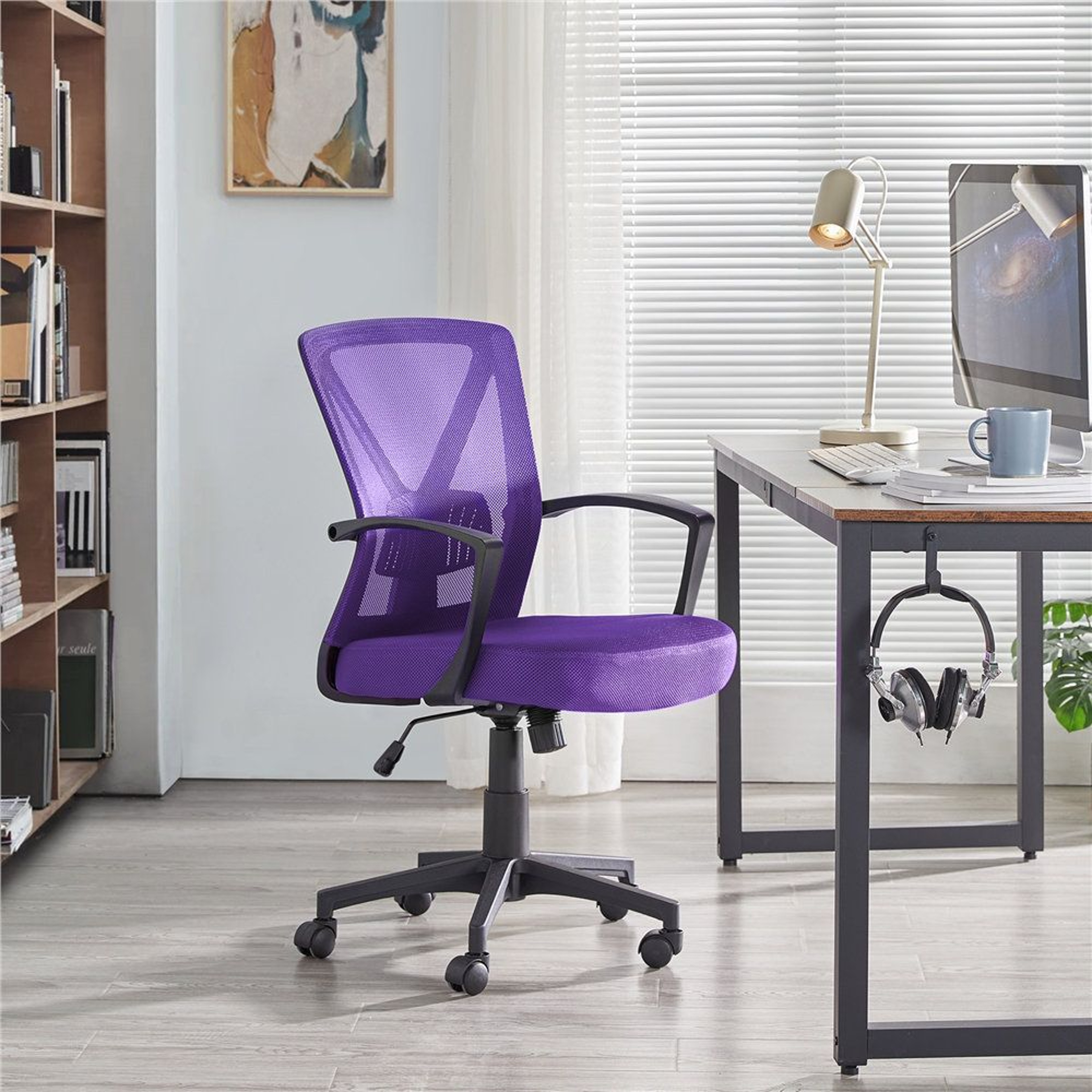 Mesh Office Chair With Lumbar Support And Adjustable Tilt 7
