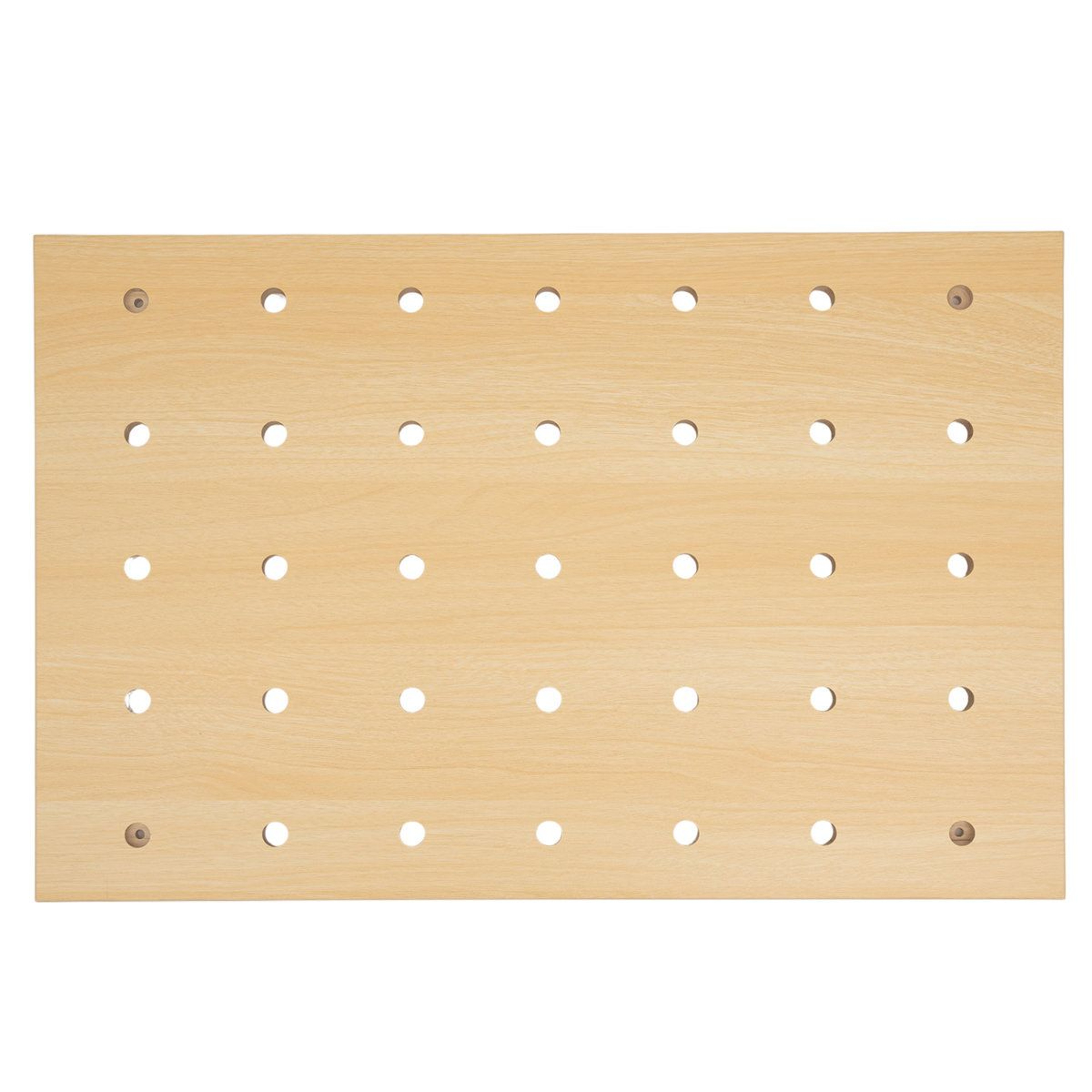 Modular Wooden Pegboard Wall Organizer And Customizable Display Shelf 9