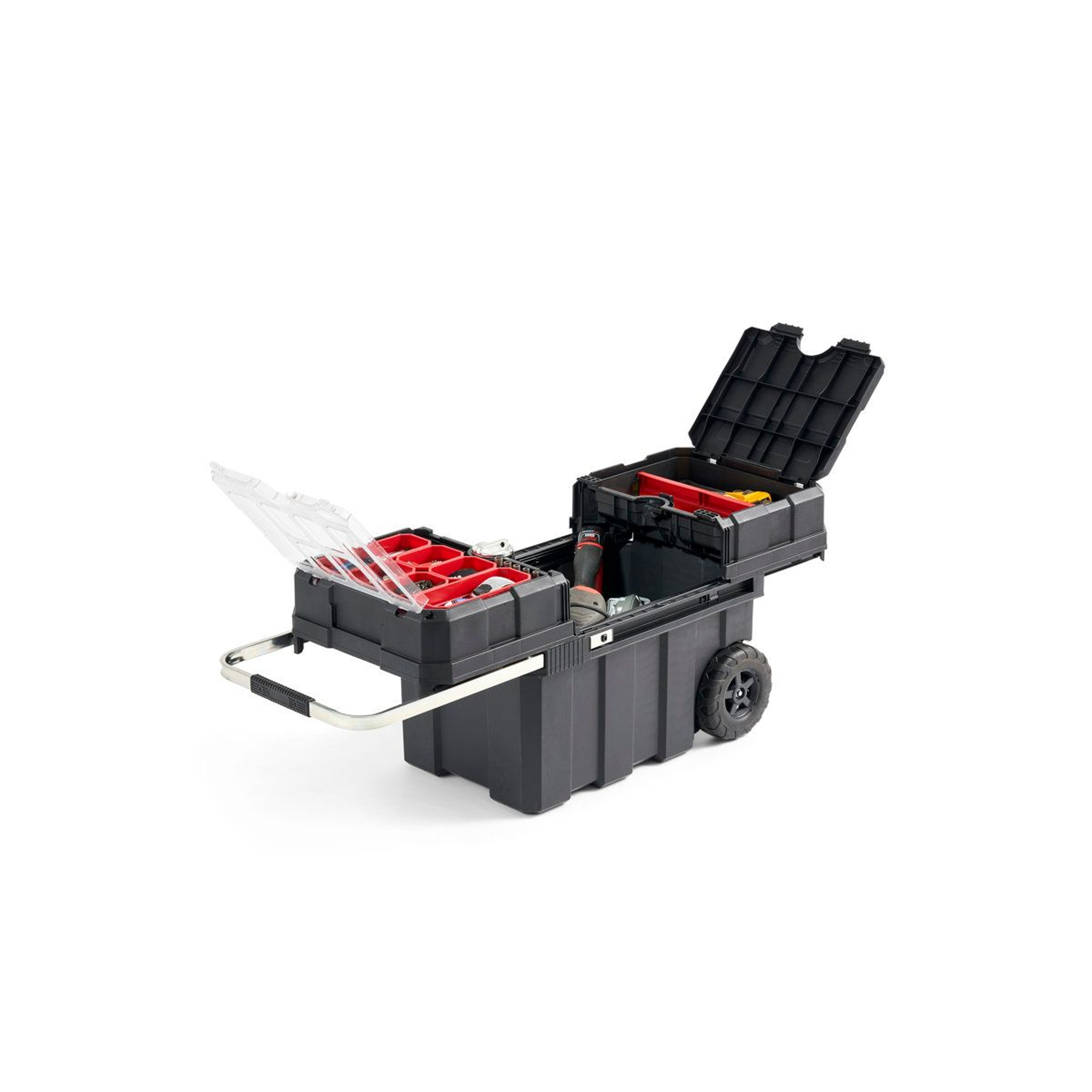 New Masterloader Durable Resin Portable Rolling Tool Box Organizer 7