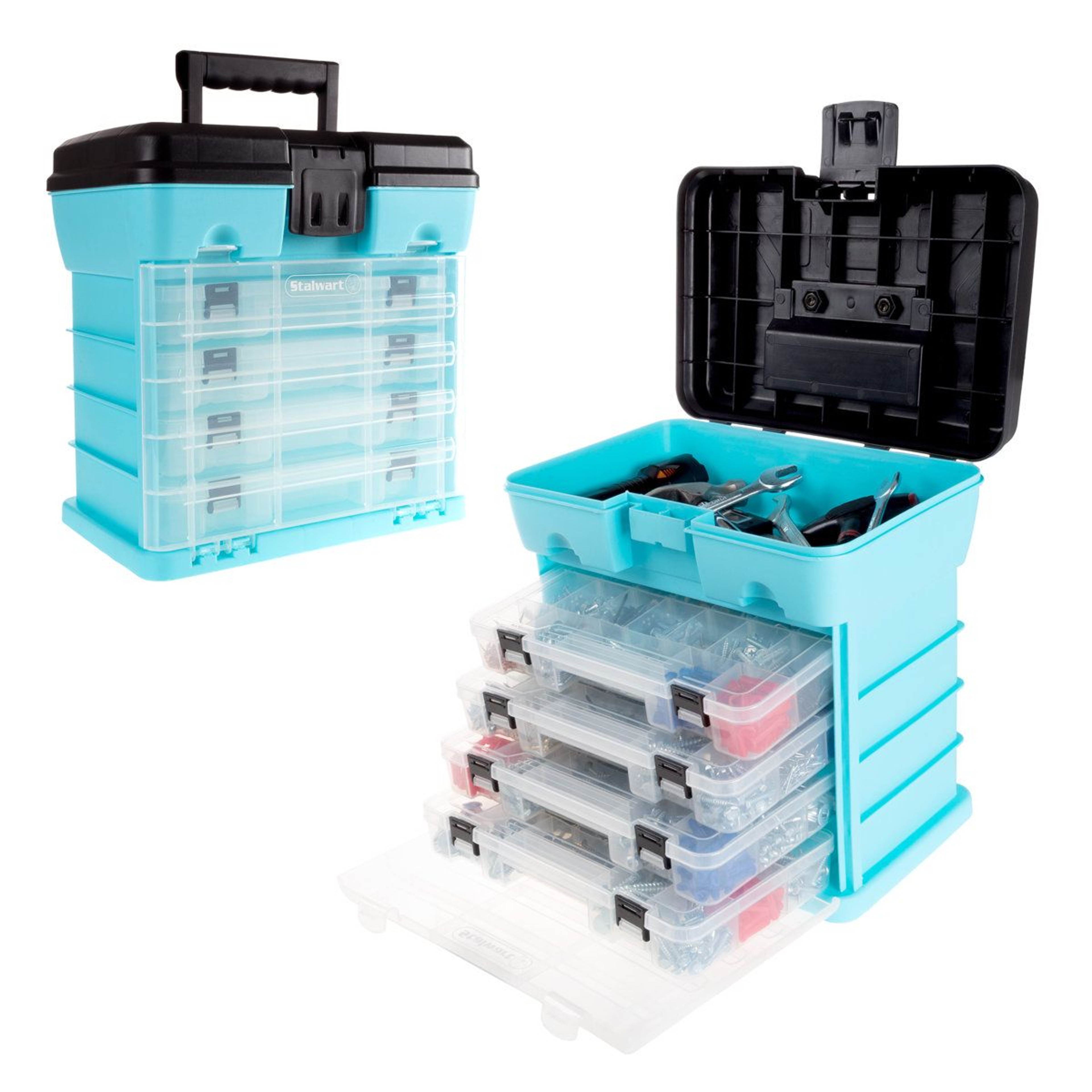 Portable Tool Box And Small Parts Organizer For Smart Storage 1