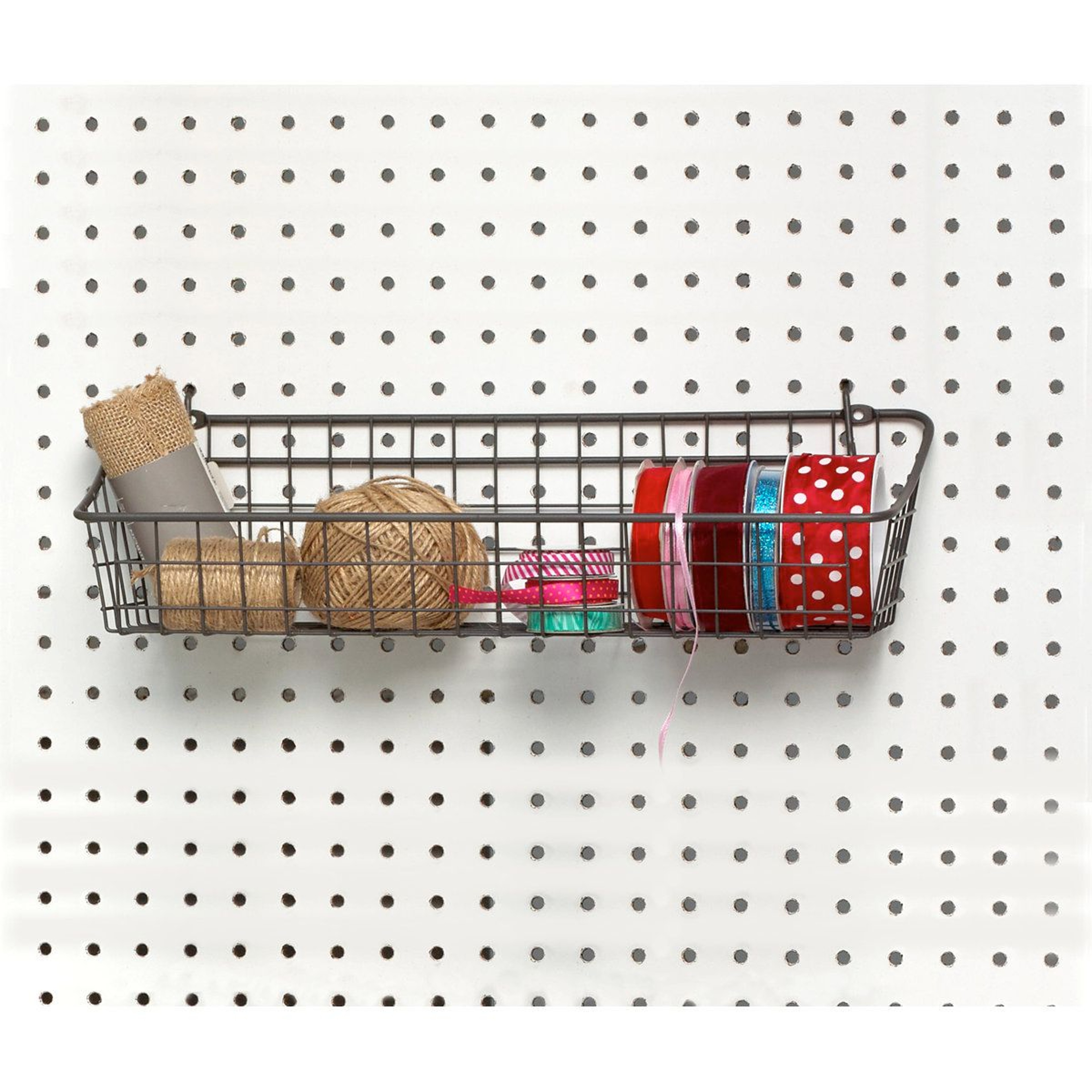 Risingsun Heavy Duty Steel Pegboard Basket And Storage Bin 8