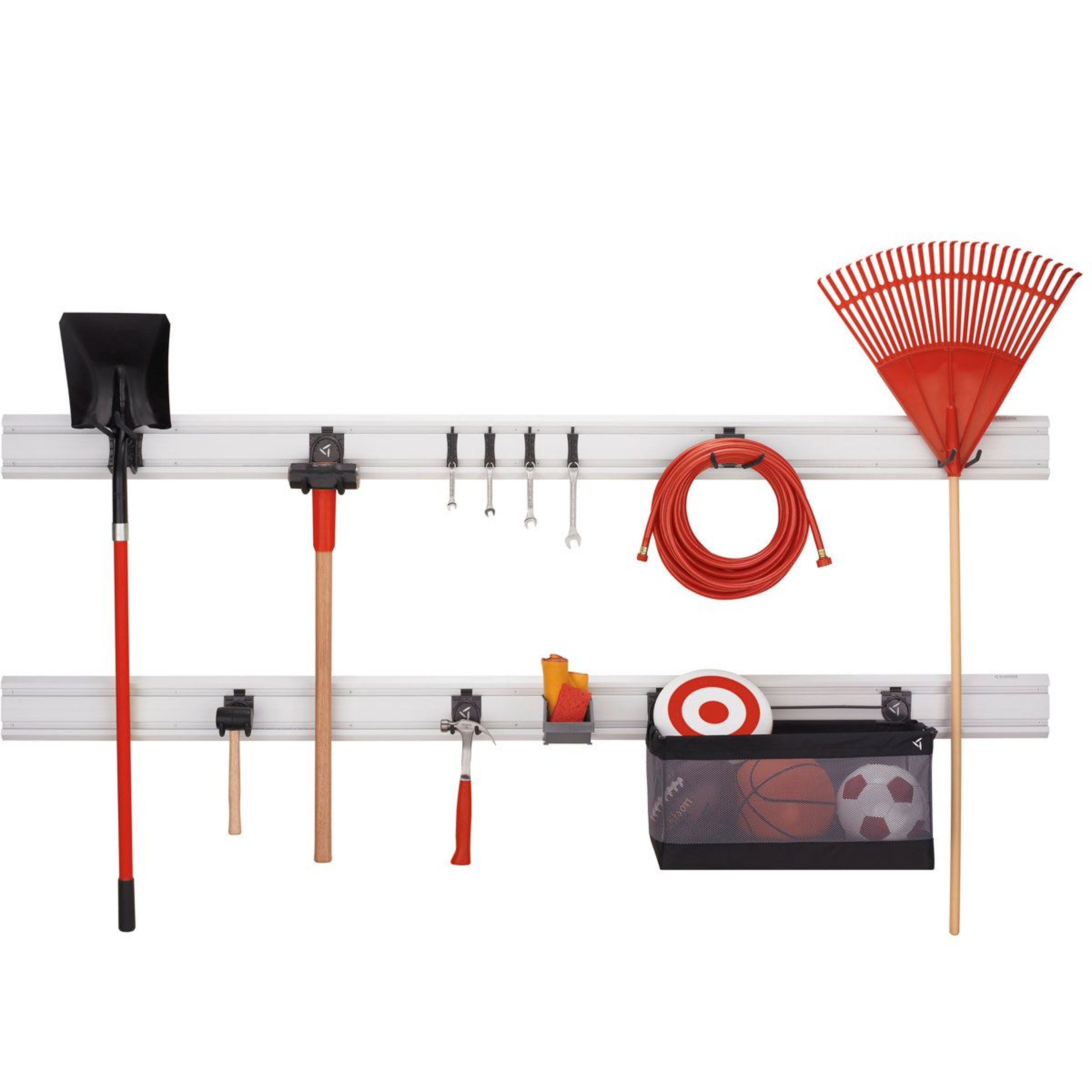Twin Hook For Garage Tool Storage And Long Handled Equipment 4