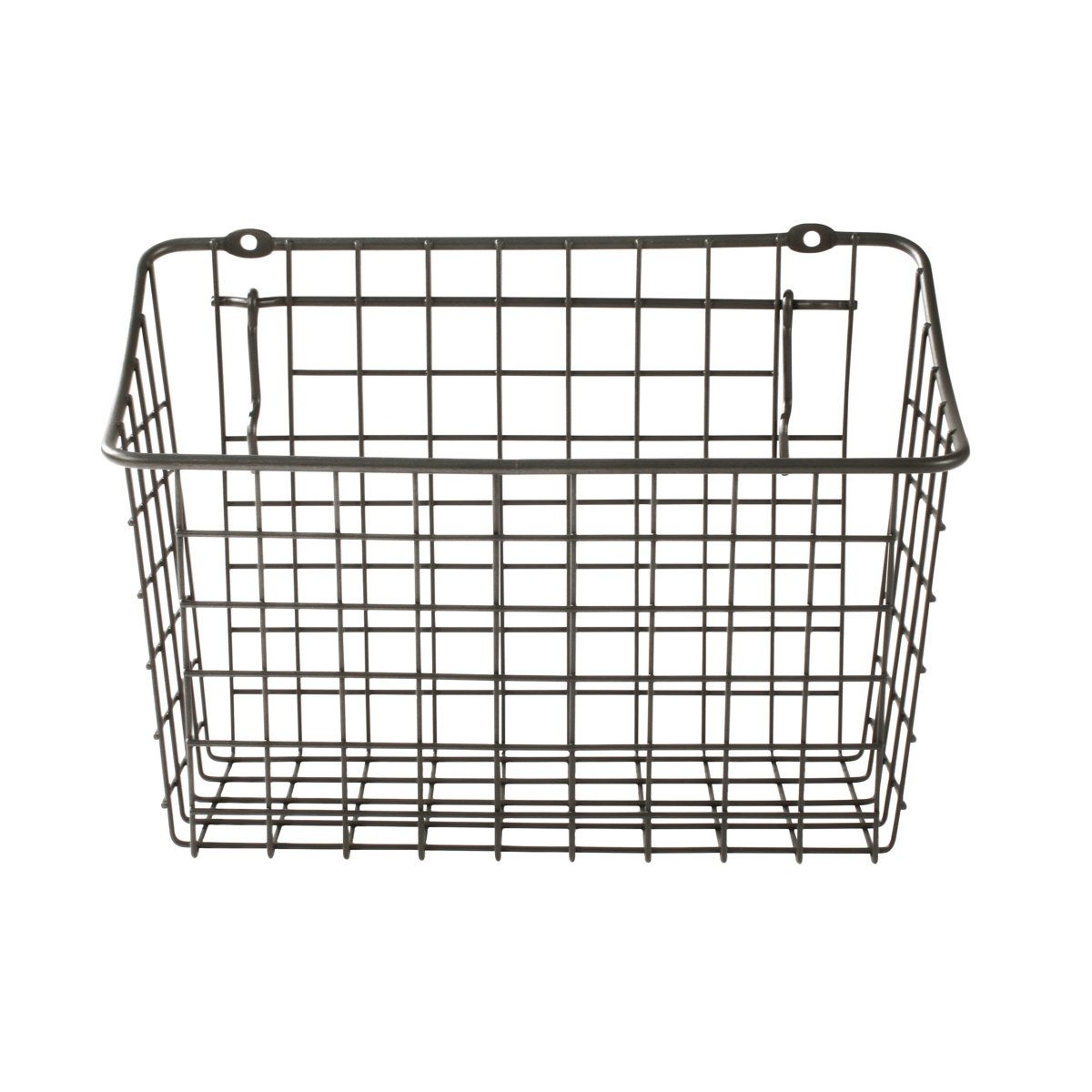 Heavy Duty Wire Pegboard Storage Basket Wall Mount Organizer 0