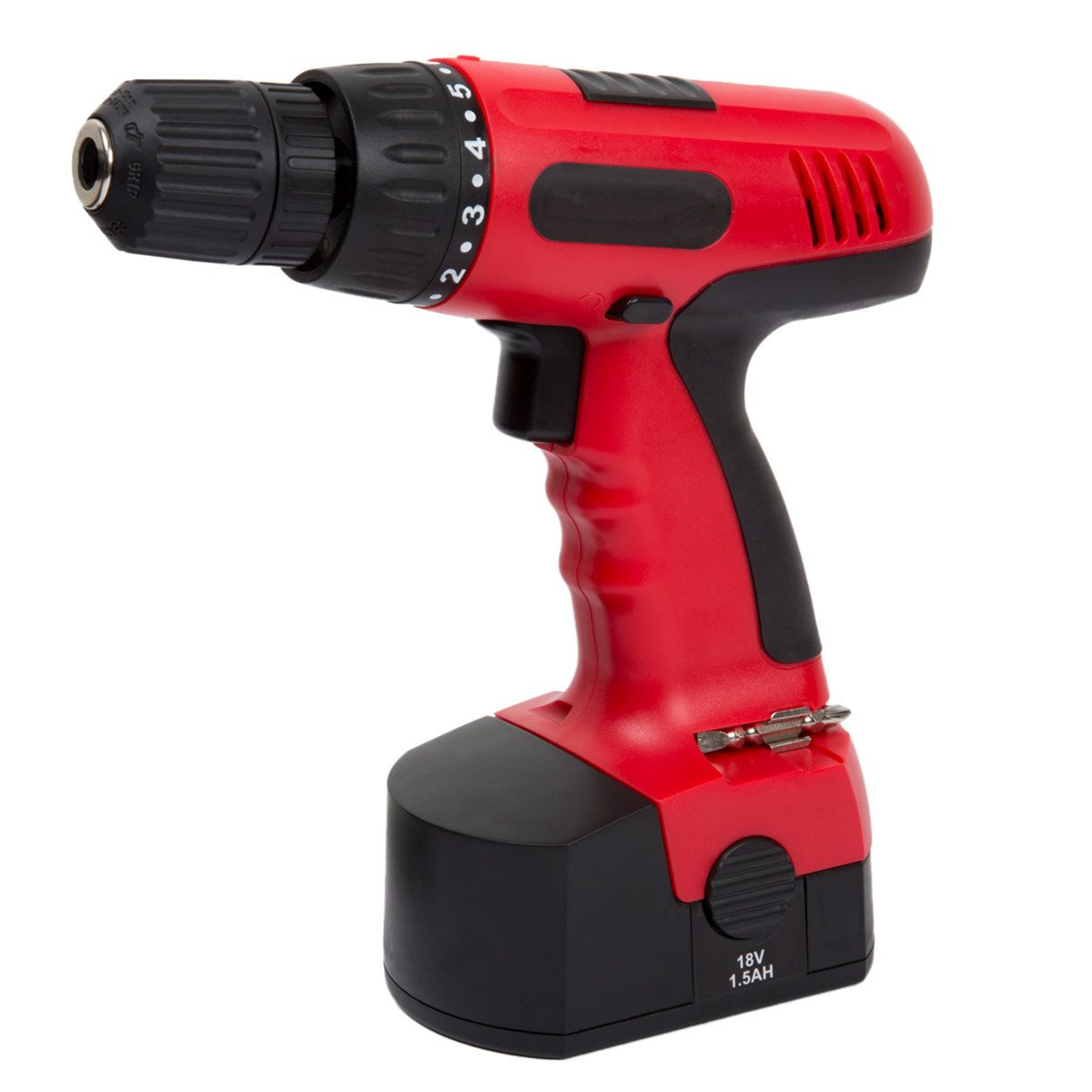 89 Piece Cordless Power Drill Set Red 5