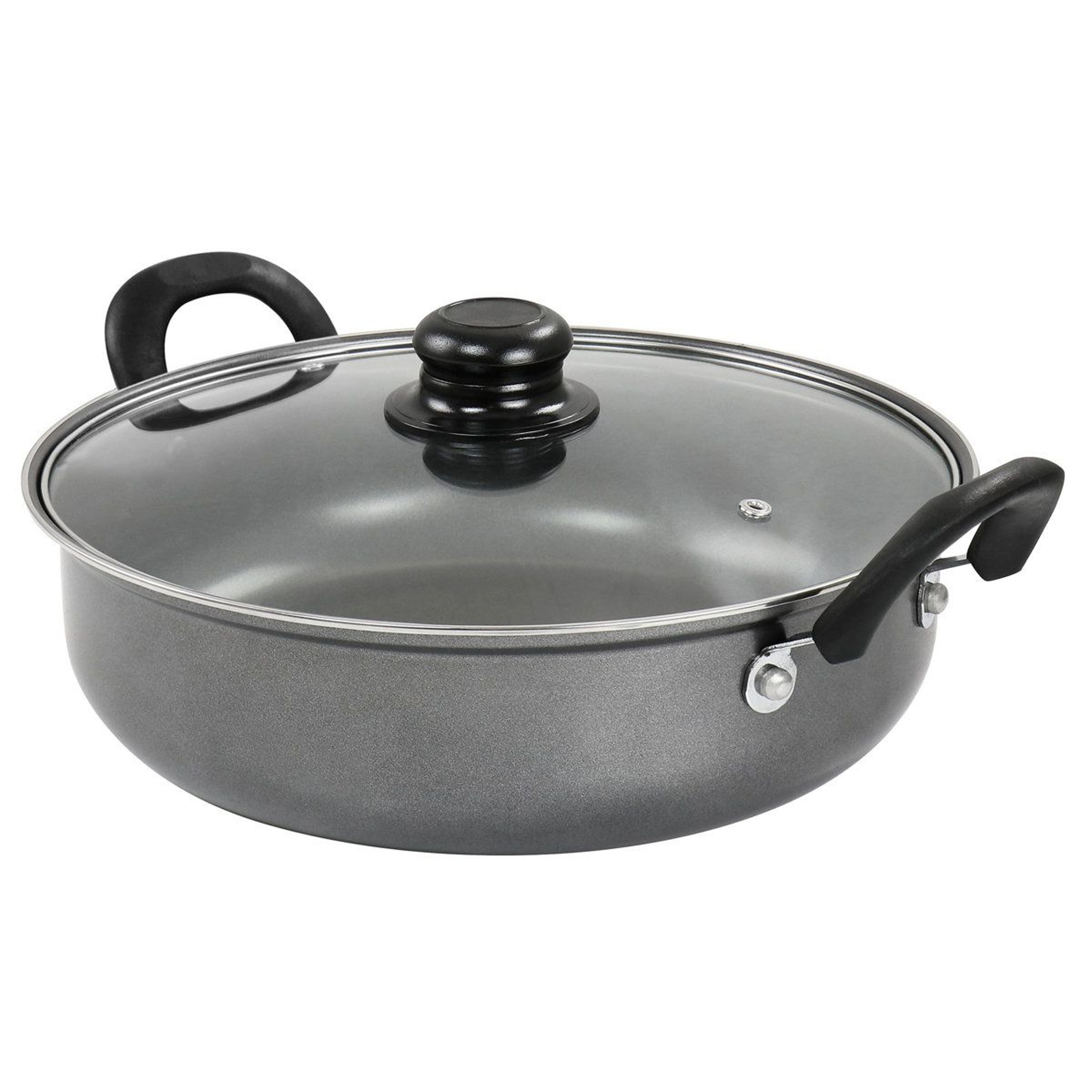 12 Inch Non Stick Aluminum Frying Pan With Lid 0