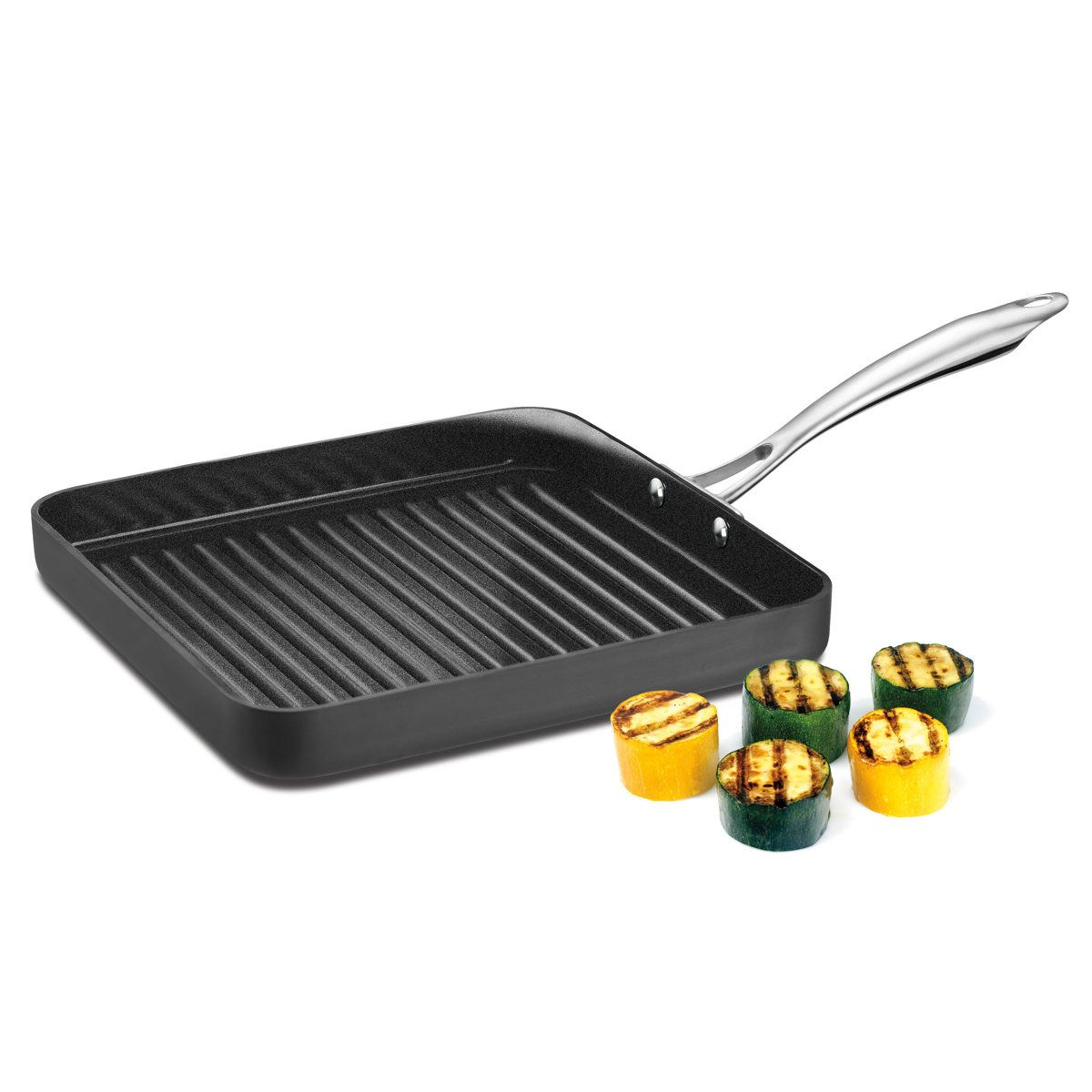Hard Anodized Nonstick Grill Pan For Healthy Cooking 0