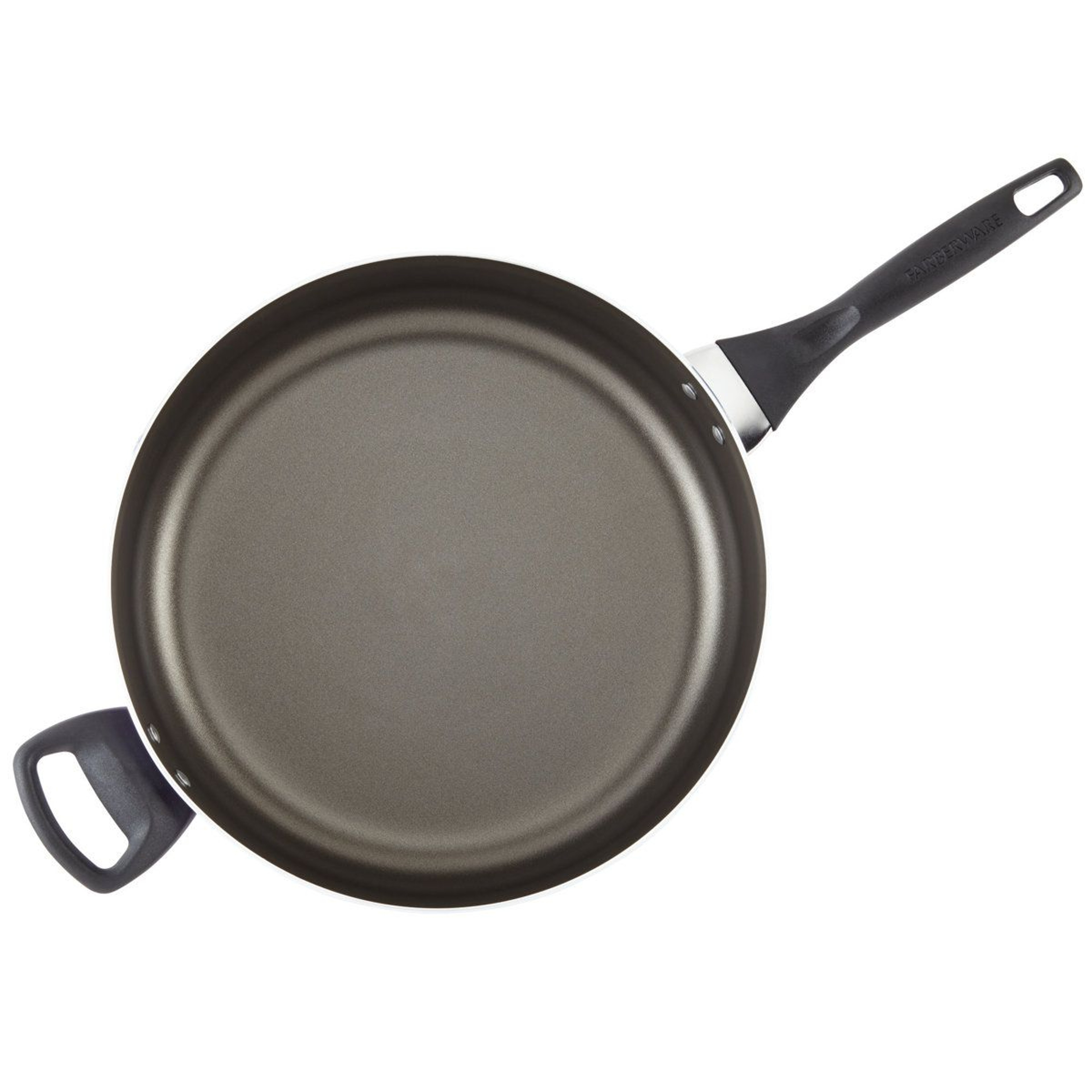 Nonstick Jumbo Cooker Chef Pan With Glass Lid And Helper Handle 1