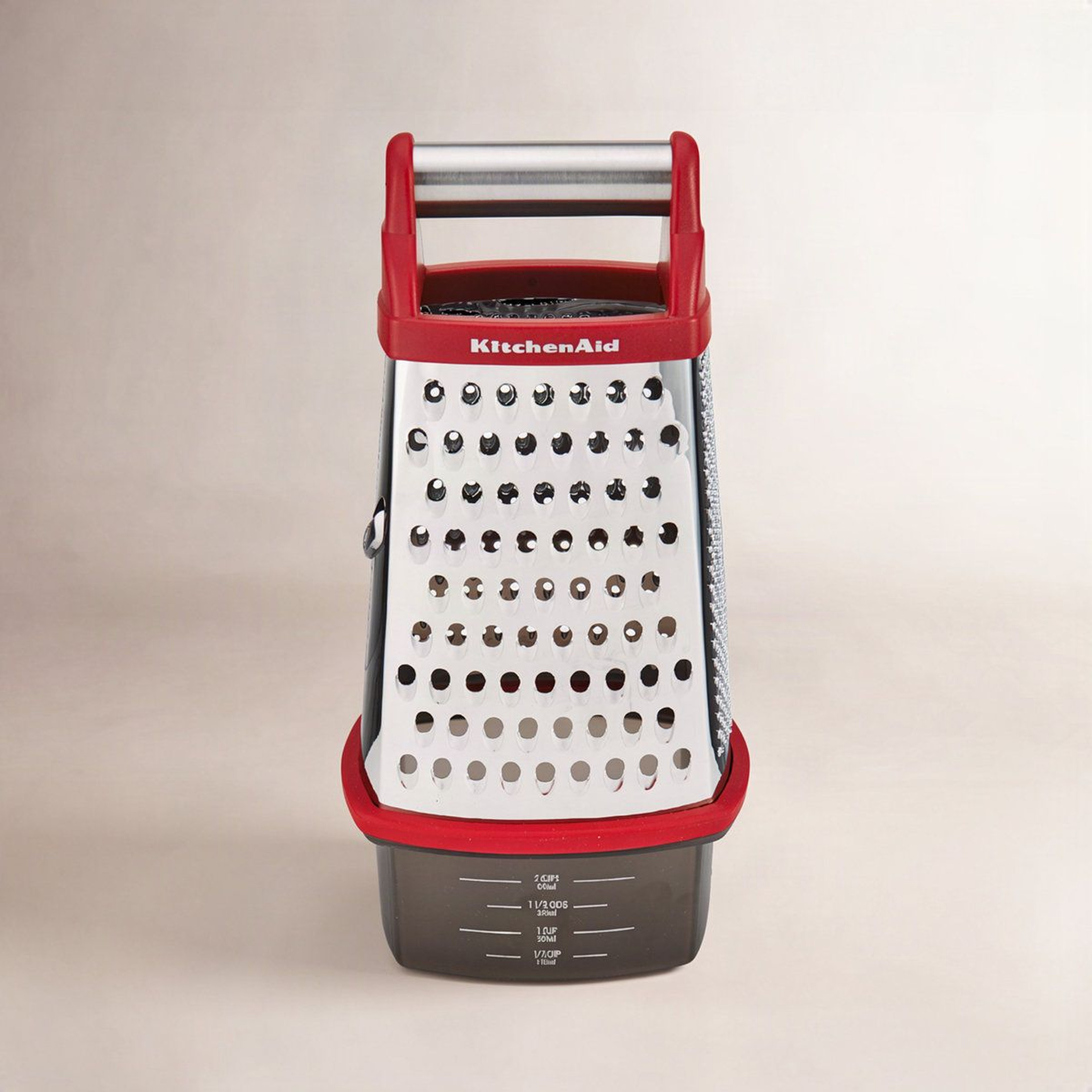 4Sided Stainless Steel Box Grater With 3 Cup Storage Container 1