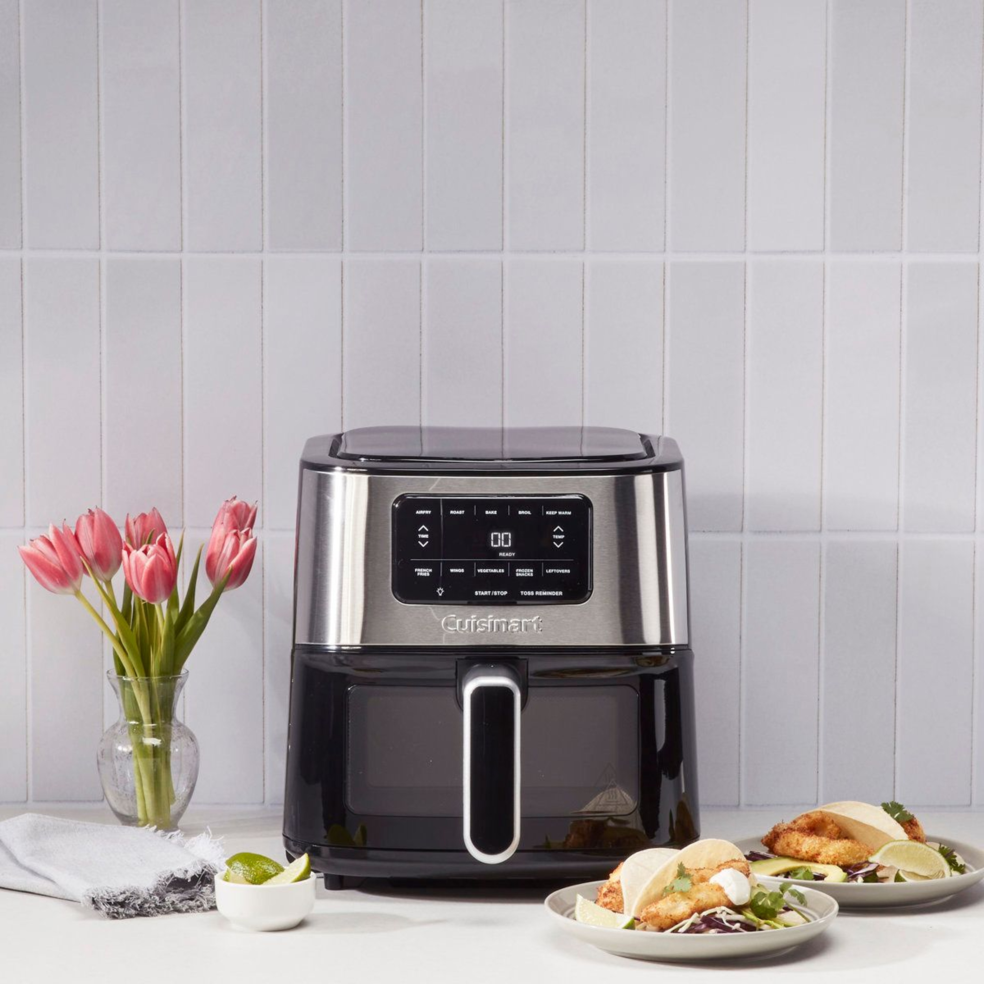 6 Quart Digital Air Fryer With Viewing Window And 5 Cooking Functions 2
