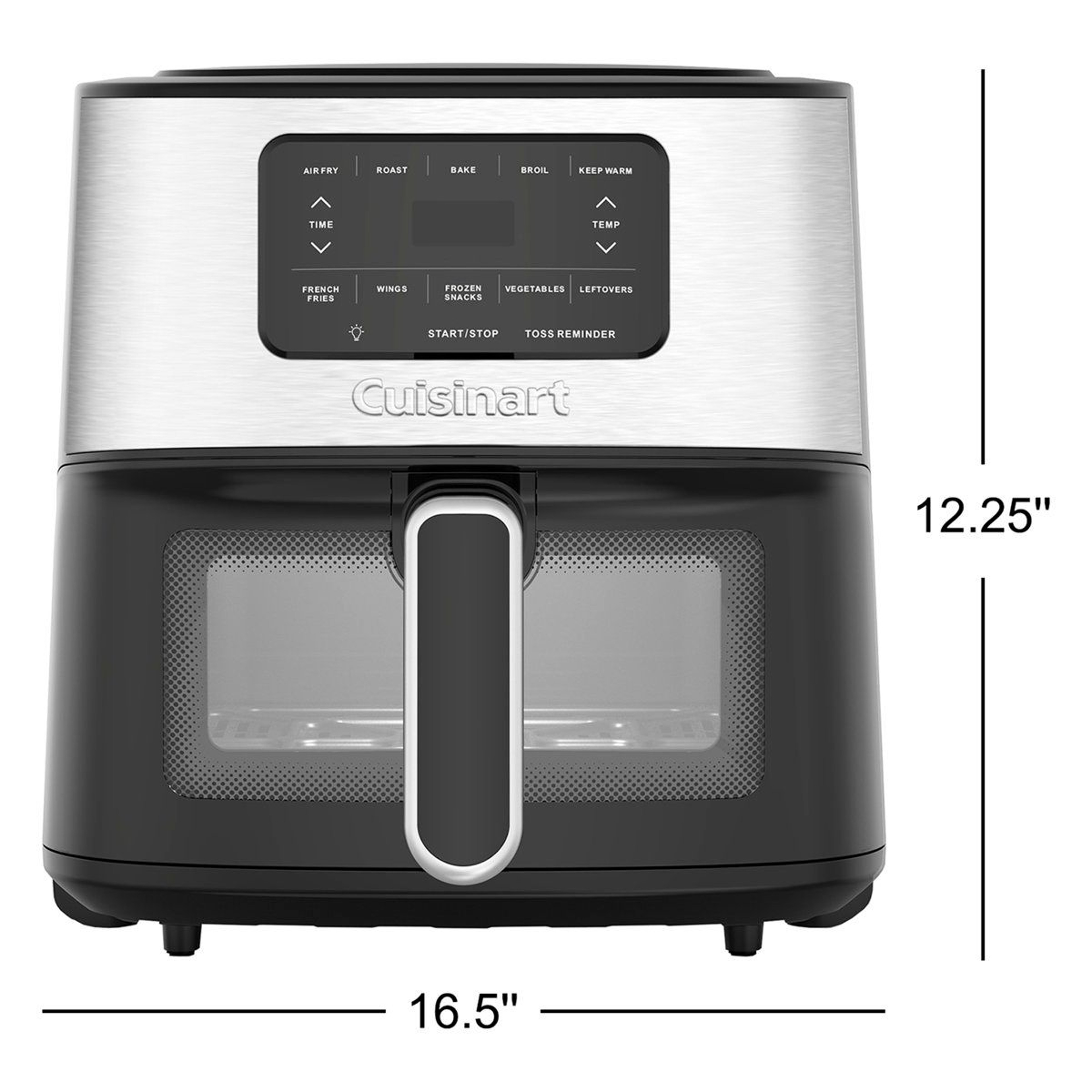 6 Quart Digital Air Fryer With Viewing Window And 5 Cooking Functions 3