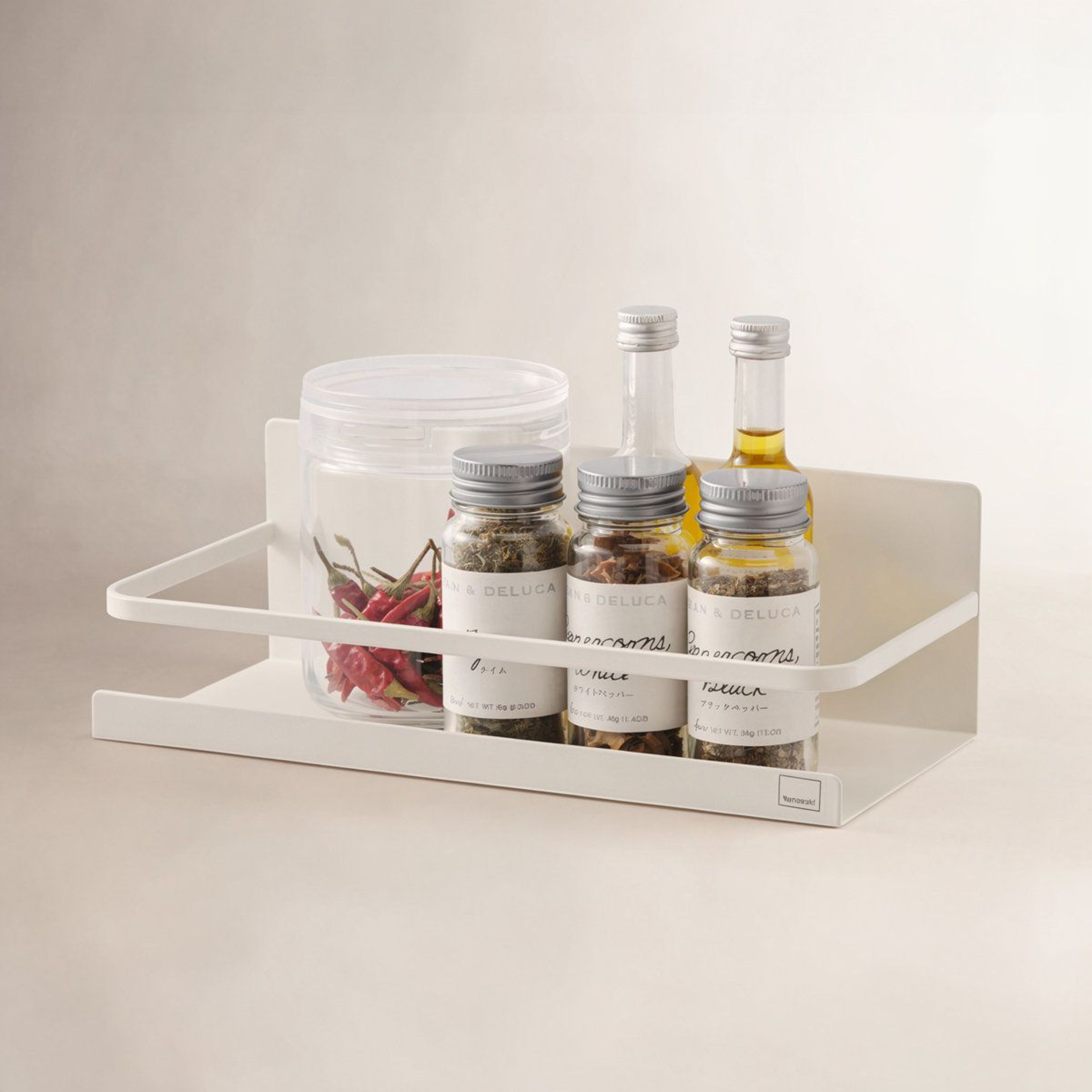 Space Saving Magnetic Spice Rack Steel Fridge Organizer Shelf 8