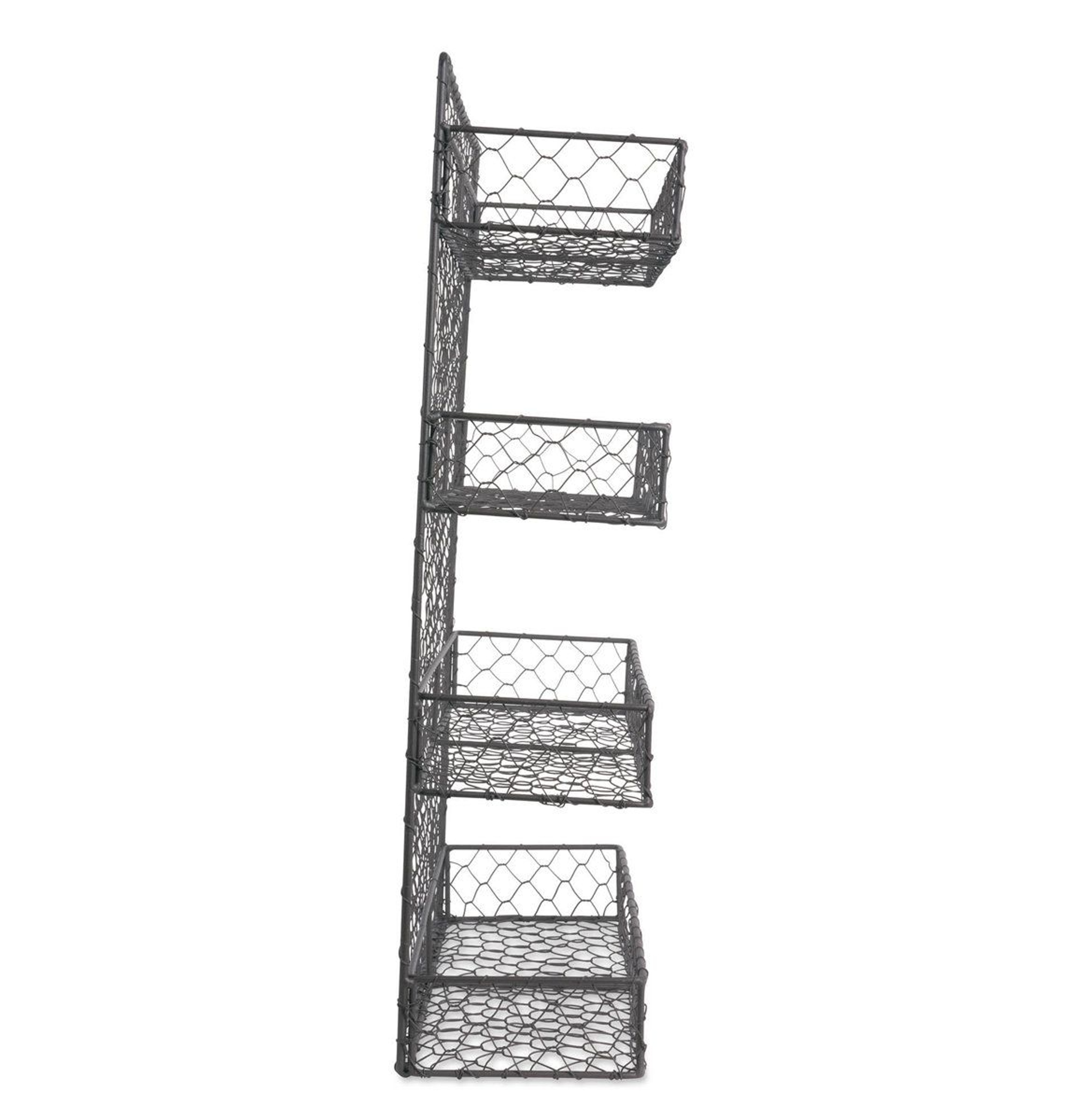 Rustic Wall Mounted Spice Rack 36 Jar Metal Kitchen Pantry Organizer 1