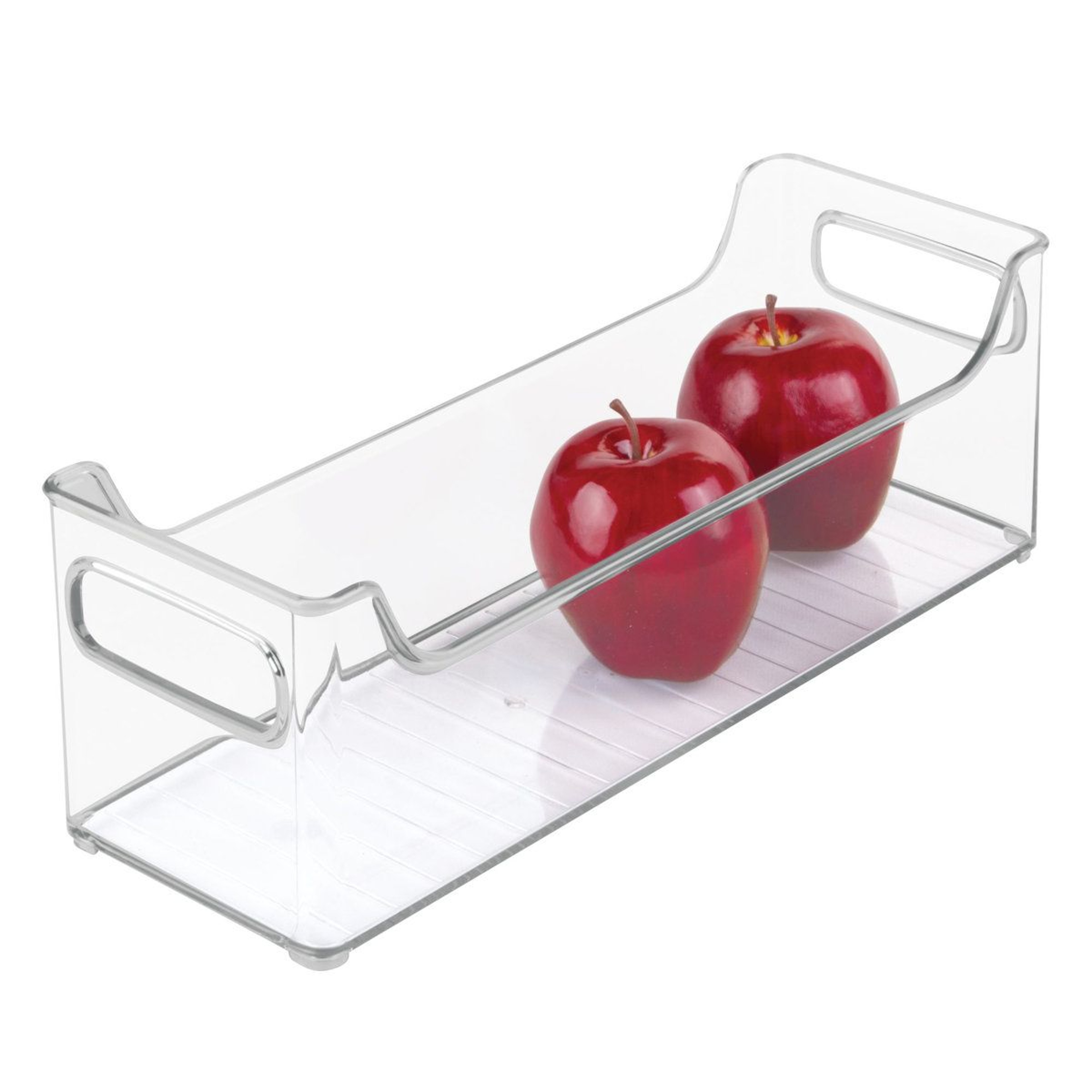 Clear Stackable Fridge Organizer Bins BPA Free Food Storage Containers Set Of 2 3
