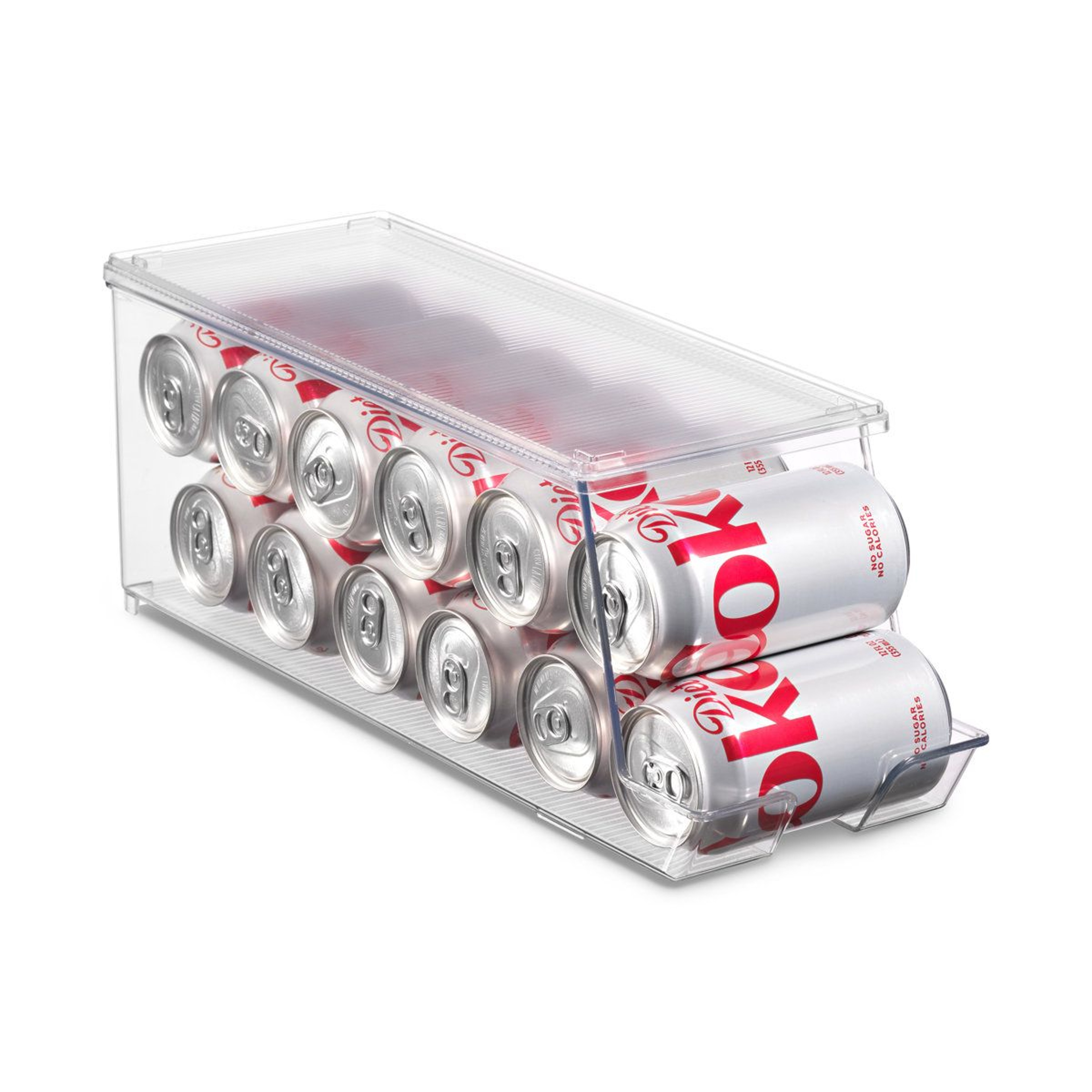Stackable Soda Can Organizer Refrigerator Can Dispenser 2 Pack 2