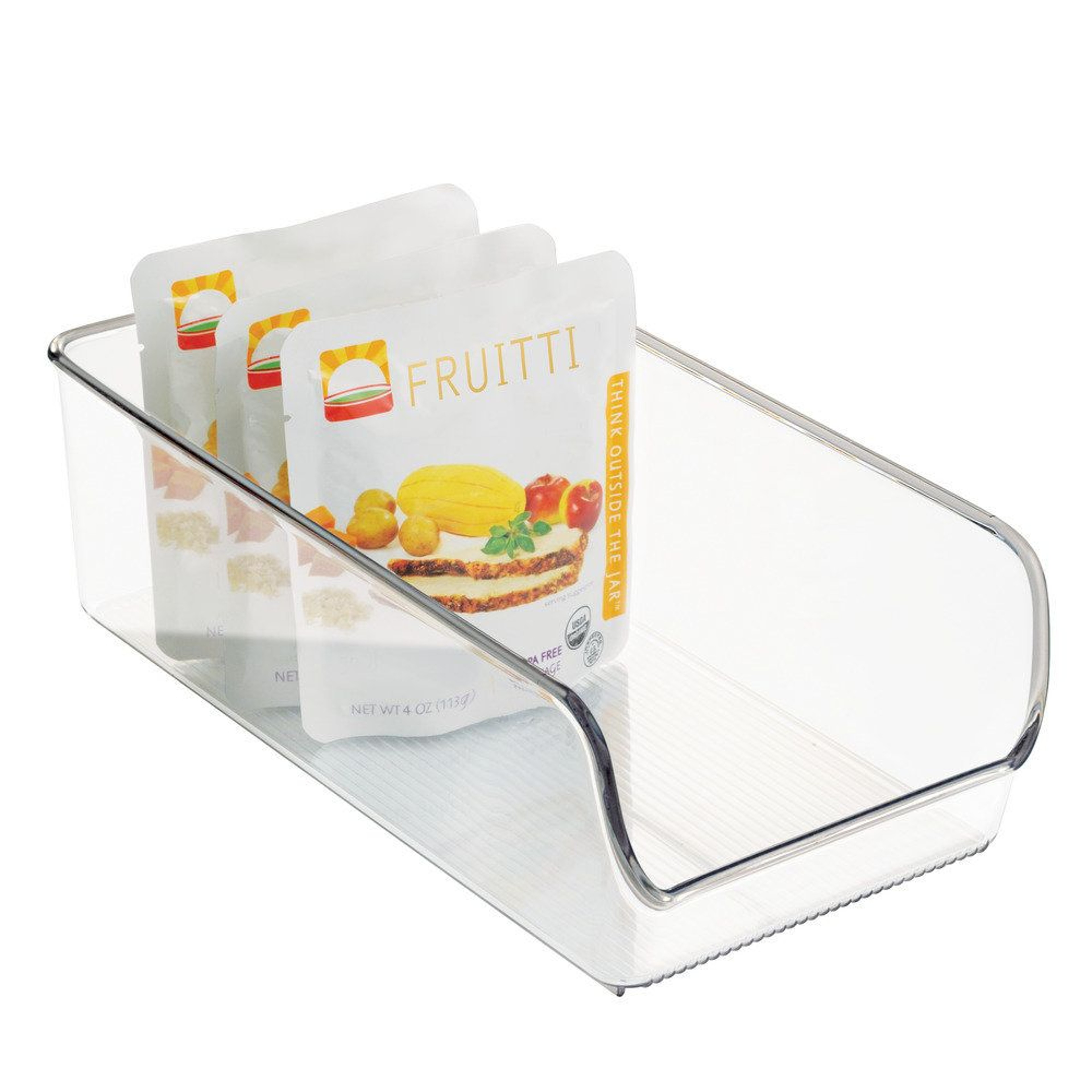 Clear Refrigerator Organizer Bin For Fridge Freezer And Pantry Storage 3