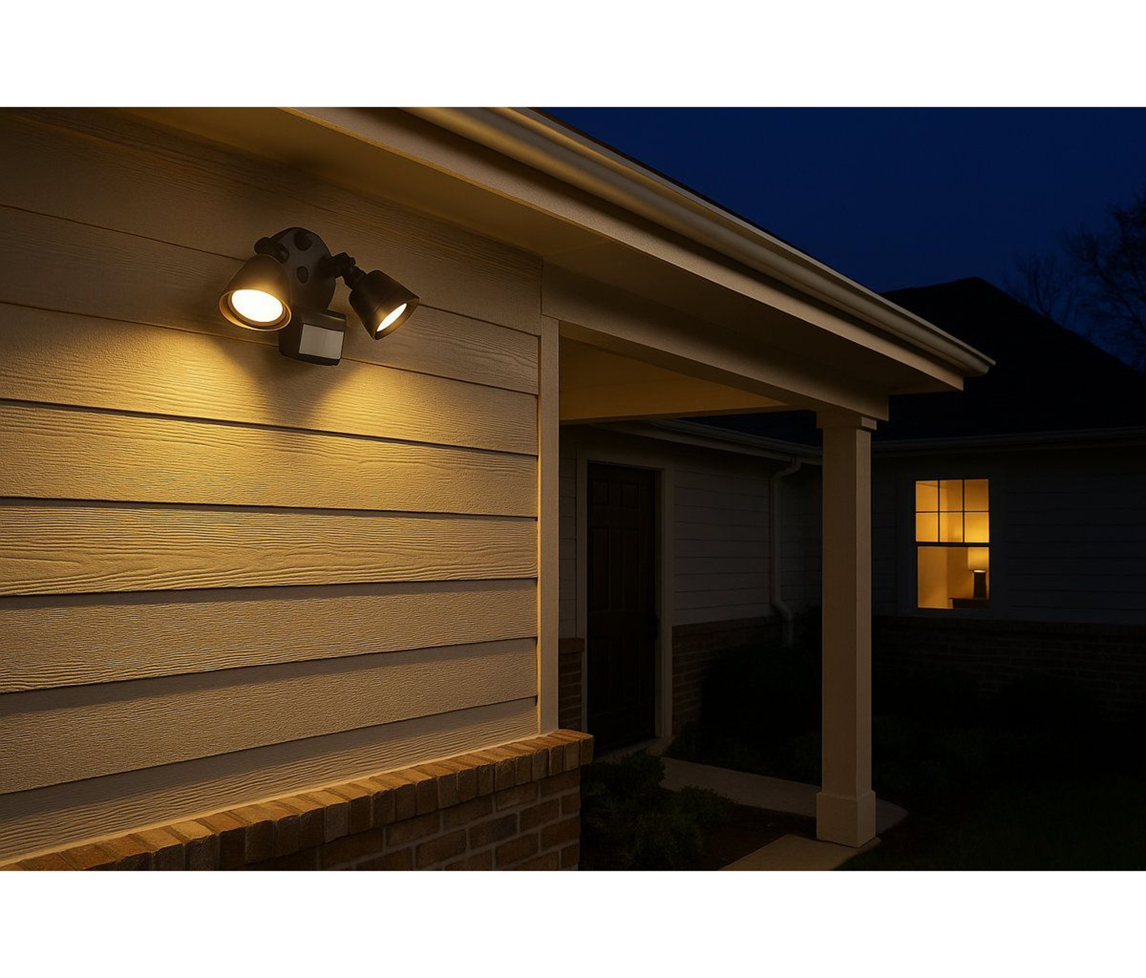 Dual Head LED Motion Sensor Outdoor Security Flood Light 3