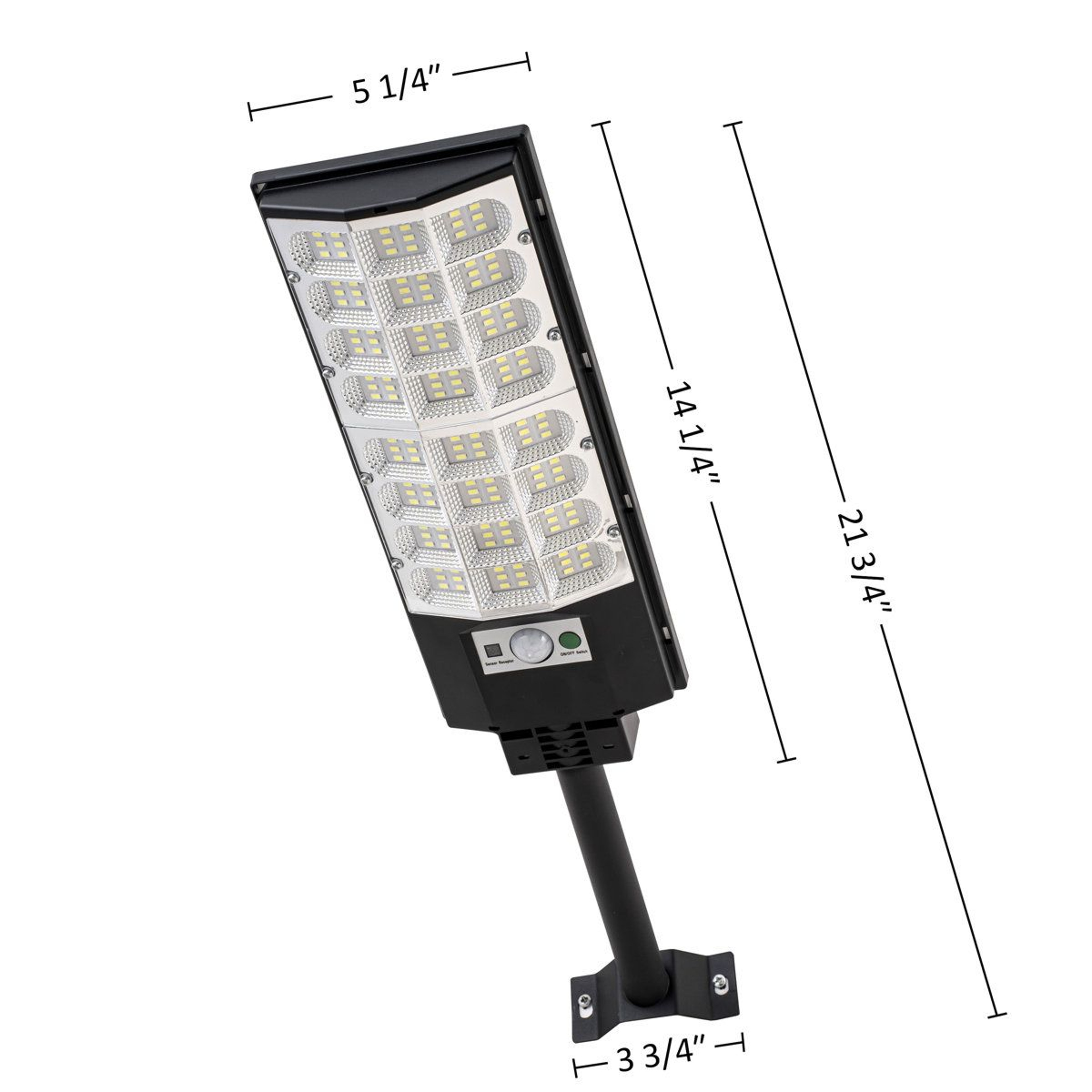 Solar Motion Sensor Street Lights Dusk To Dawn Outdoor Lights With Remote Control Set Of 2 5