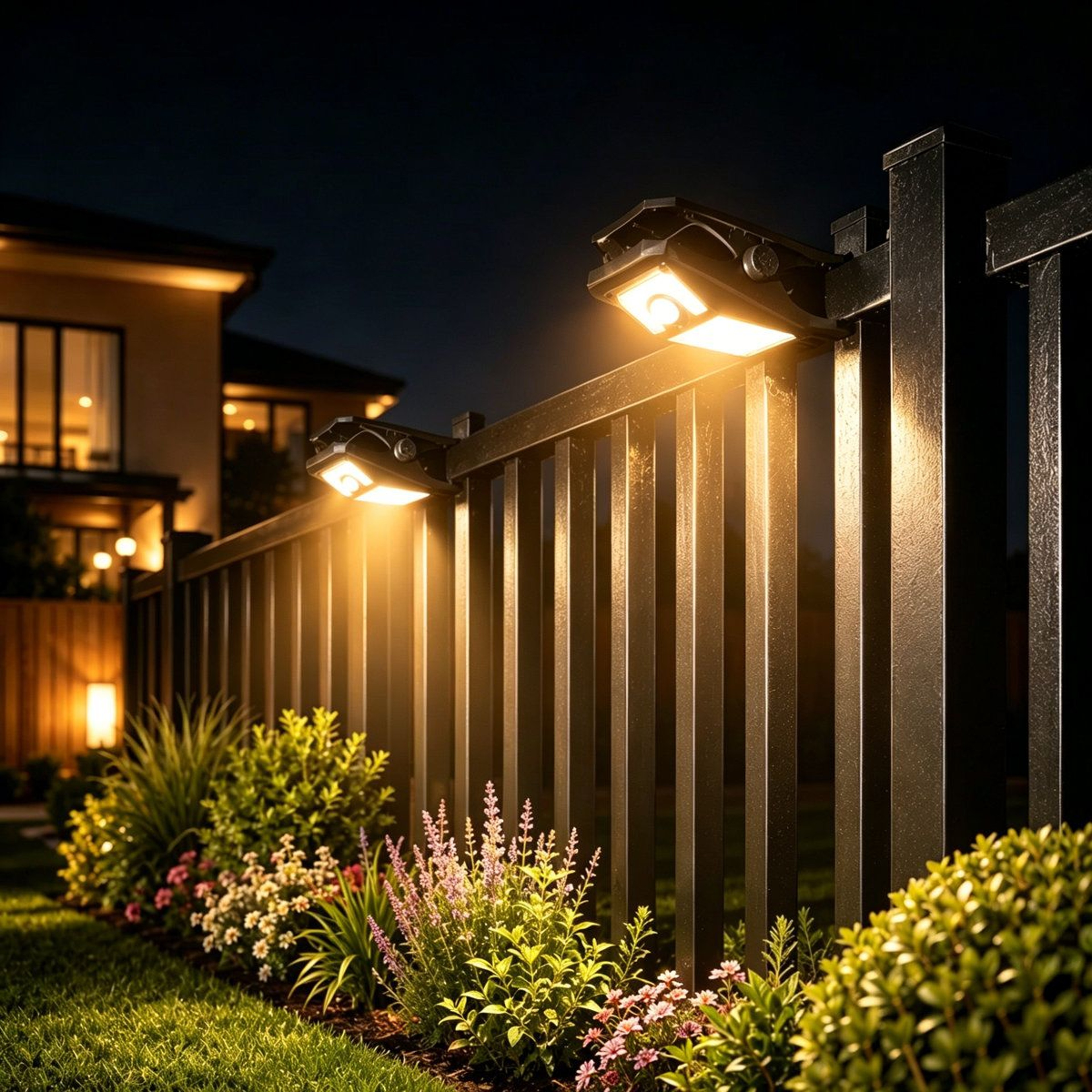 45 LED Solar Motion Sensor Clip Lights Waterproof Outdoor Security Lights Set Of 2 0