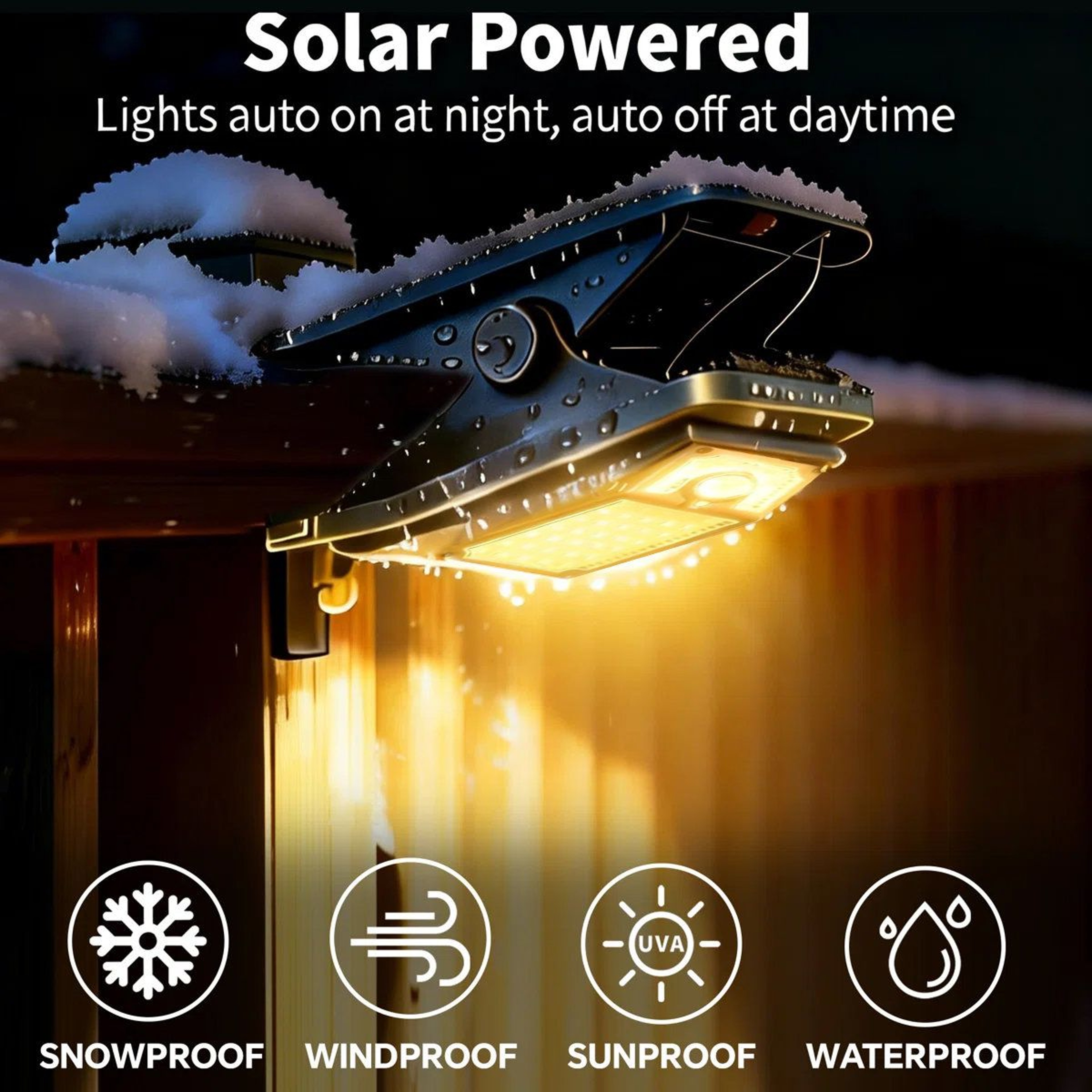 45 LED Solar Motion Sensor Clip Lights Waterproof Outdoor Security Lights Set Of 2 5