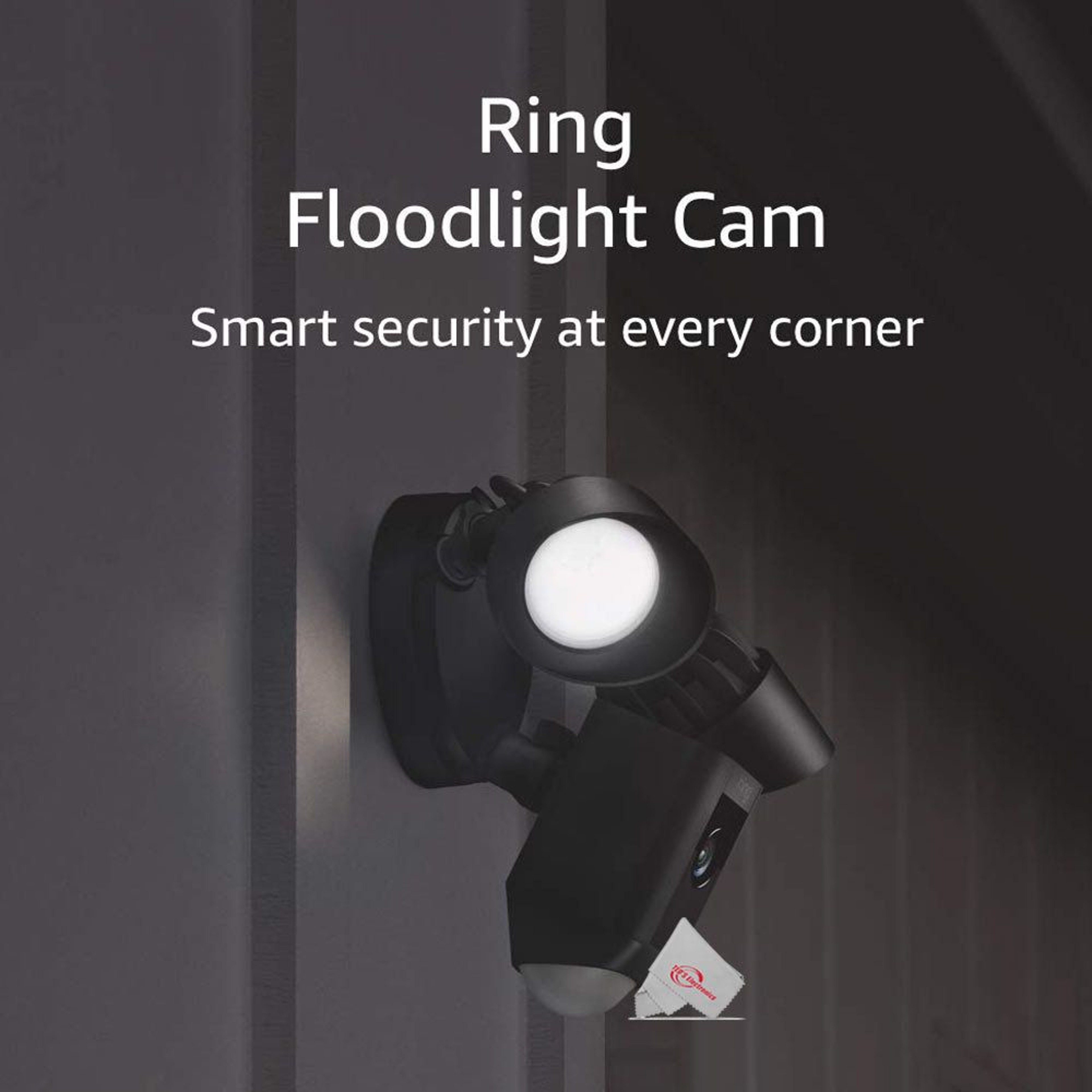 Smart Outdoor Security Floodlight Camera With Motion Sensor And 1080p HD Video 4