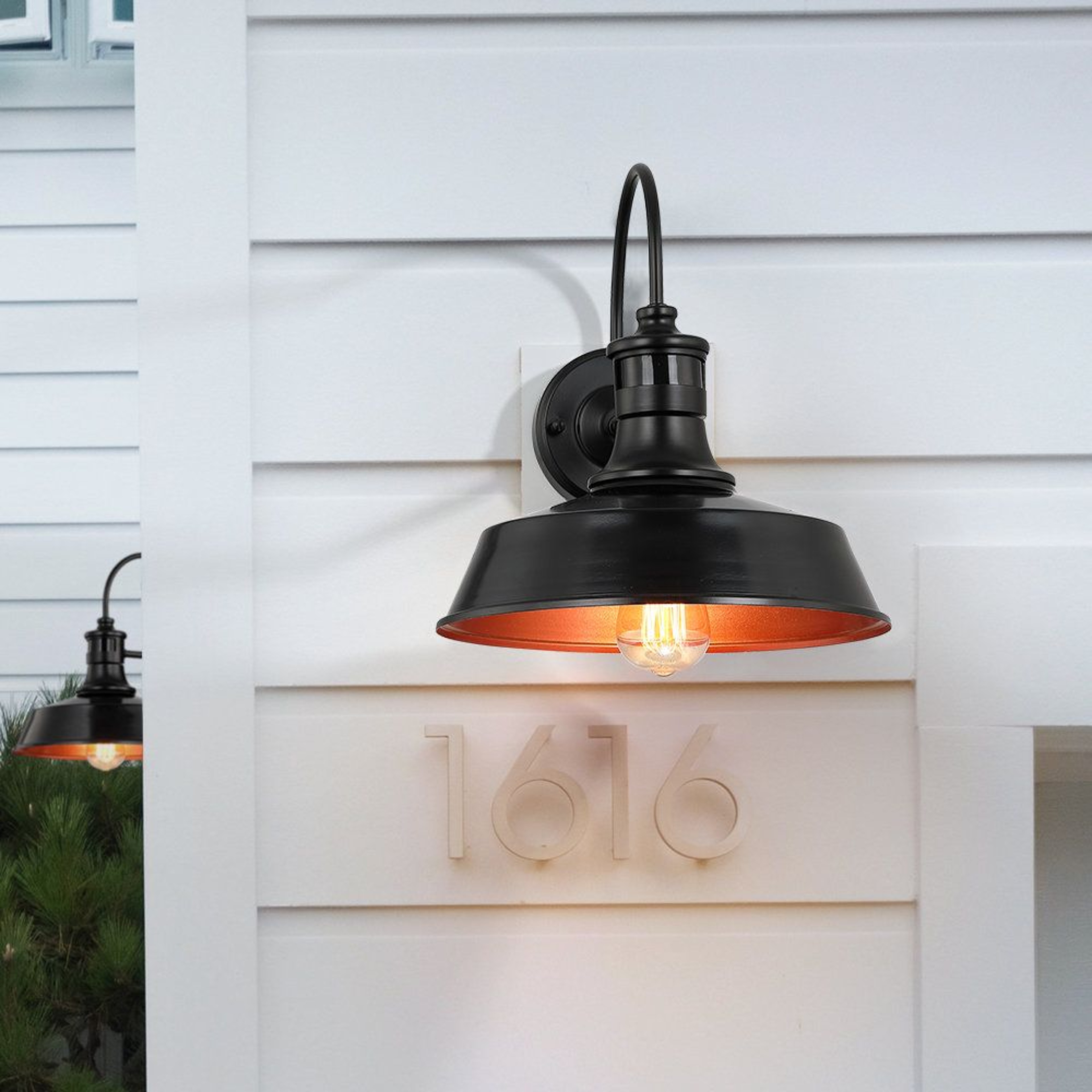 12 Inch Dusk To Dawn Motion Sensor Outdoor Barn Light Farmhouse Wall Sconce 9