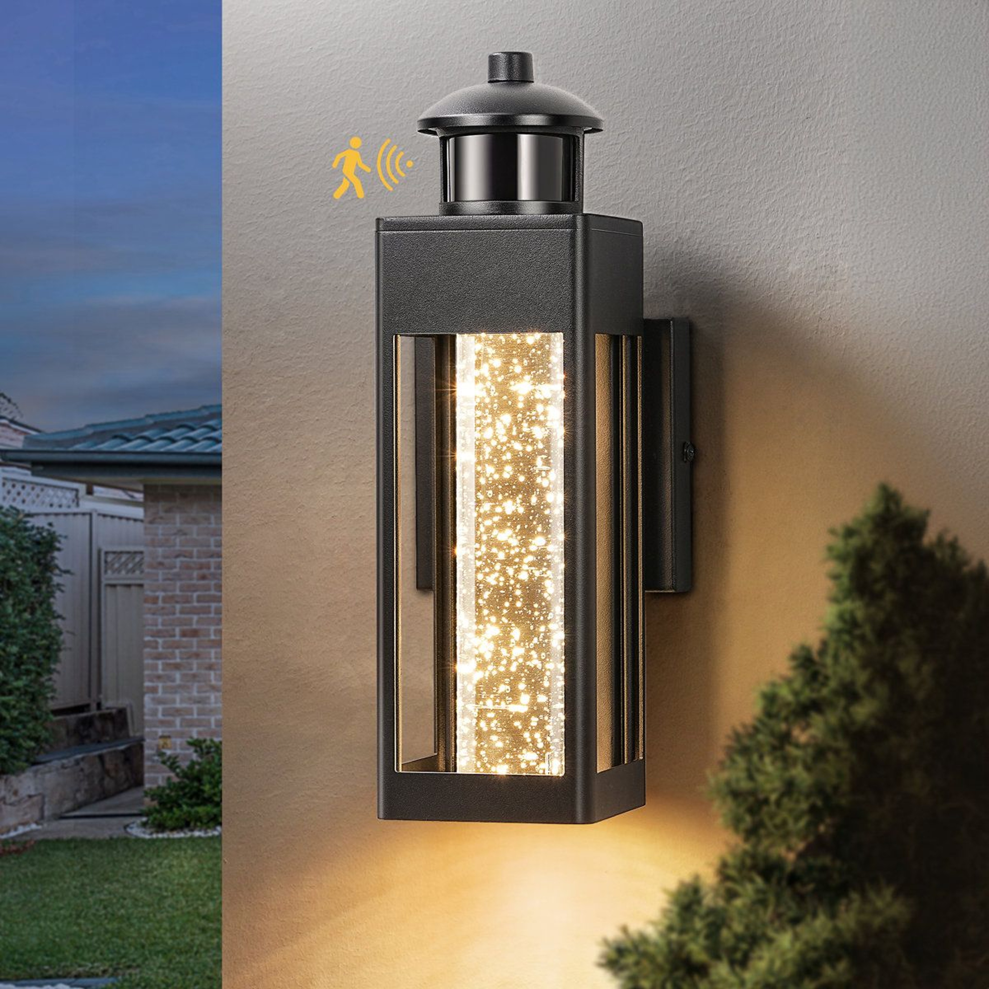 Modern Motion Sensor LED Outdoor Wall Light With Dusk To Dawn 0