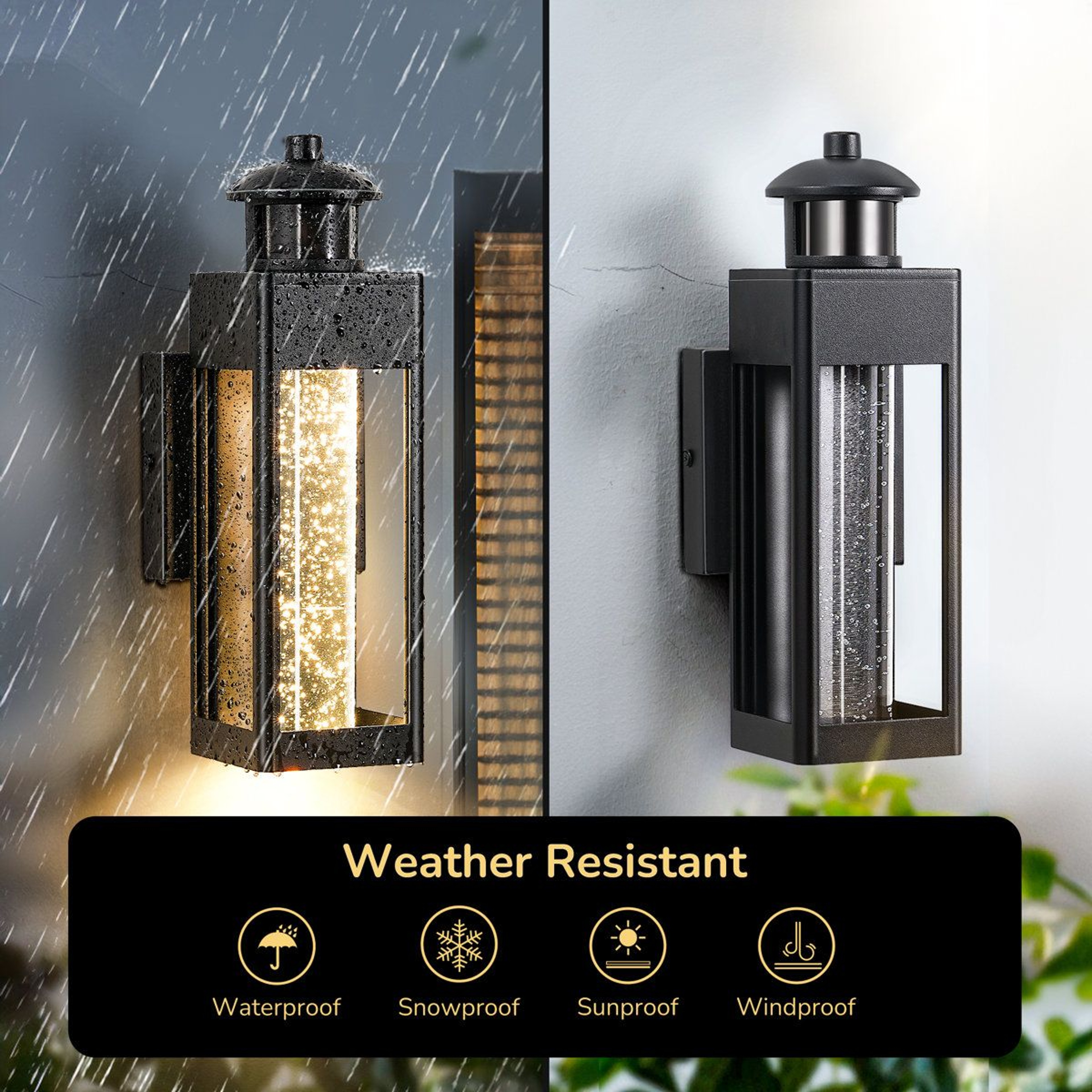 Modern Motion Sensor LED Outdoor Wall Light With Dusk To Dawn 5