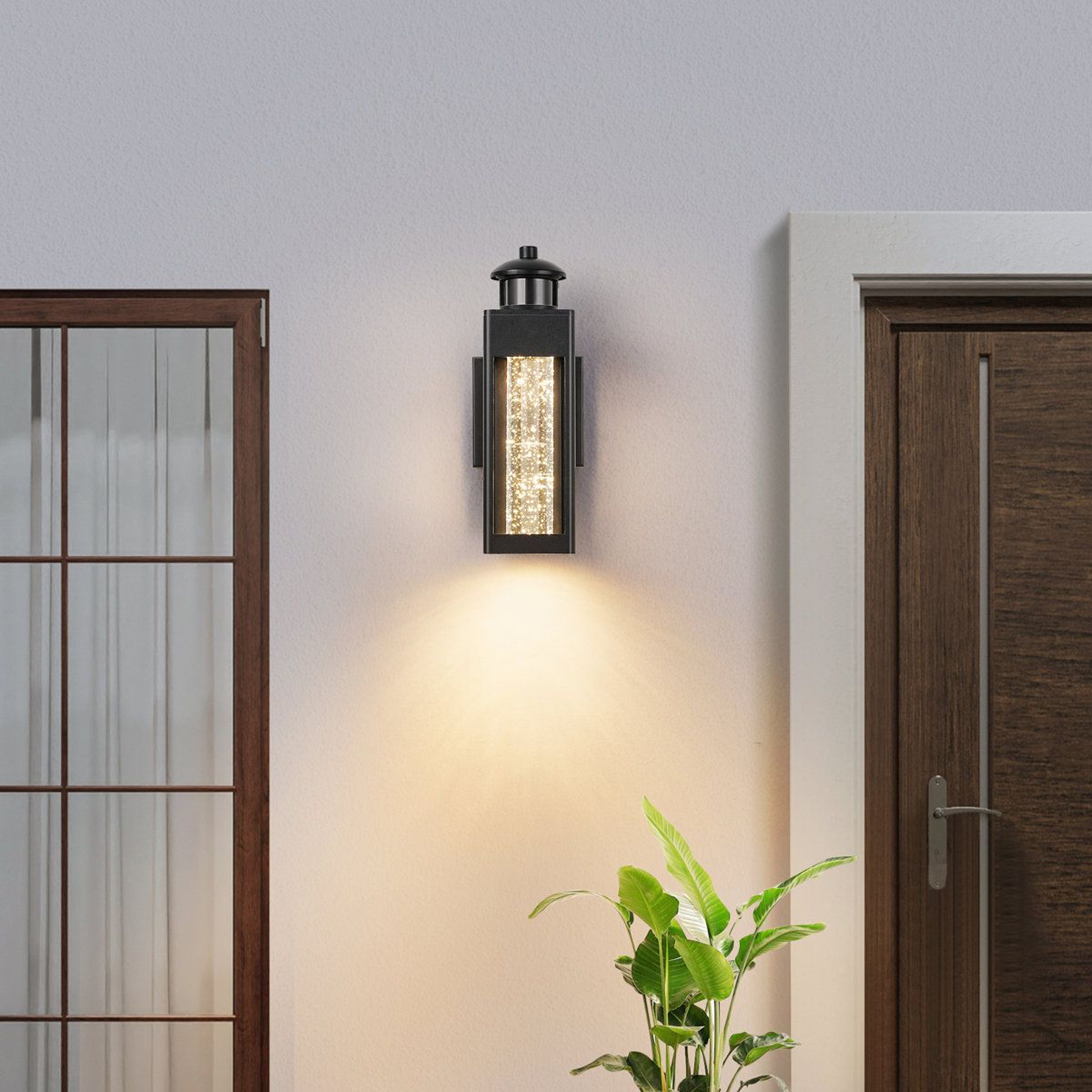 Modern Motion Sensor LED Outdoor Wall Light With Dusk To Dawn 8