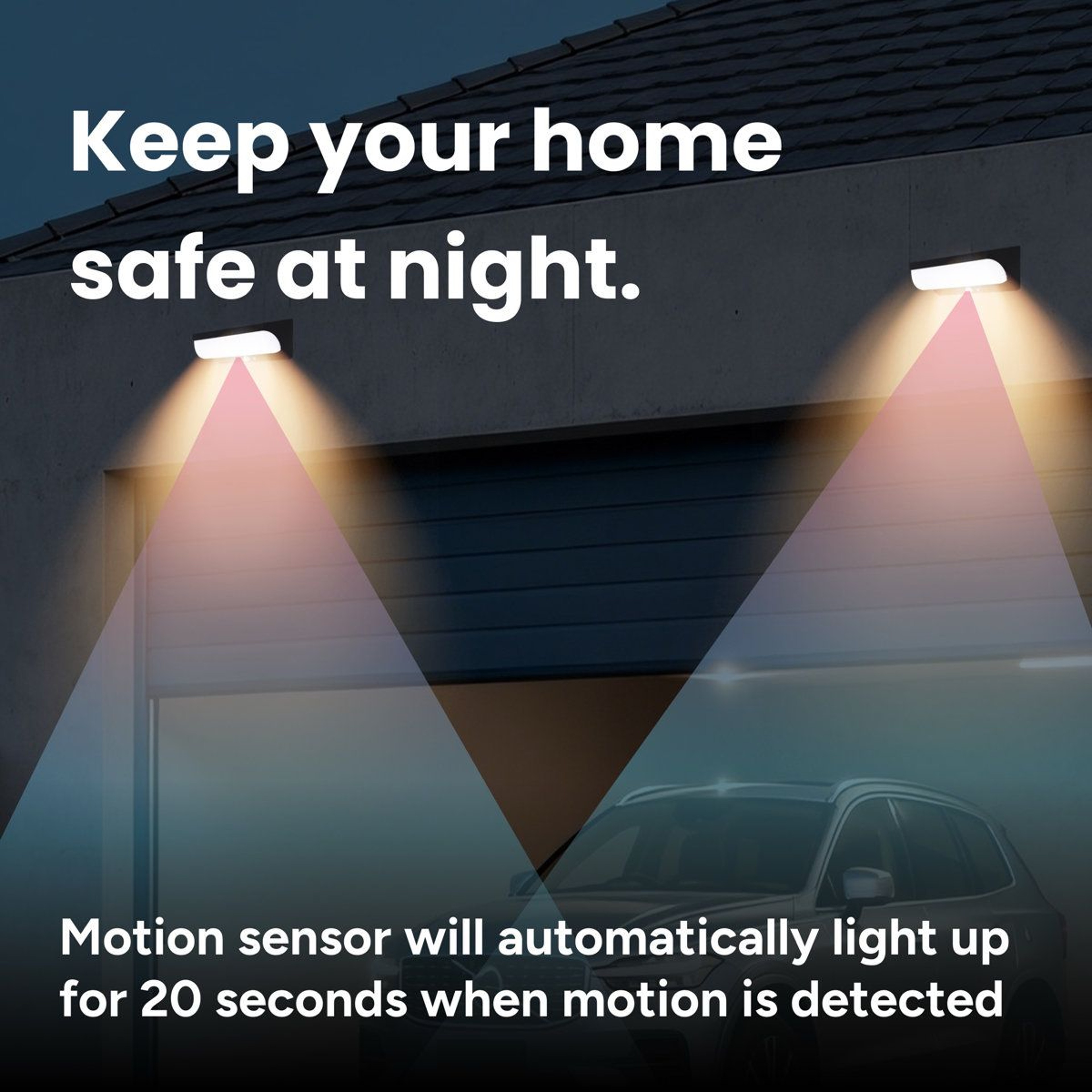Solar Outdoor Wall Sconce Motion Sensor LED Light 1